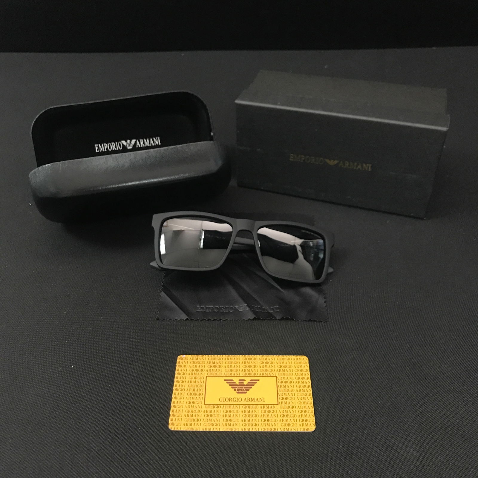 BNIB EMPORIO ARMANI SUNGLASSES WITH BOX AND ACCESSORIES: Prices are in Canadian dollars