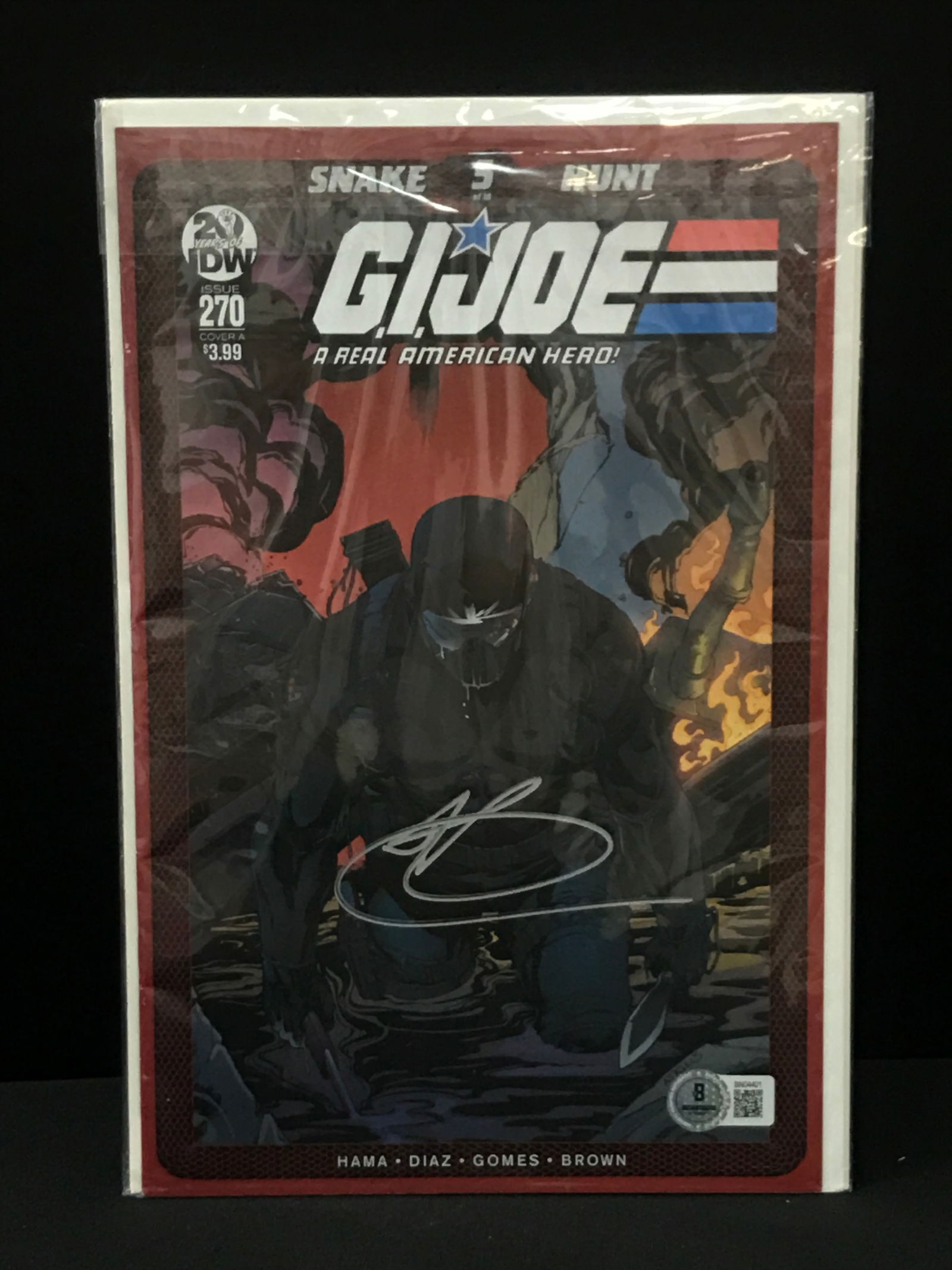 RAY PARK SIGNED G.I. JOE SNAKE EYES COMICS BECKETT COA (1 of 1)