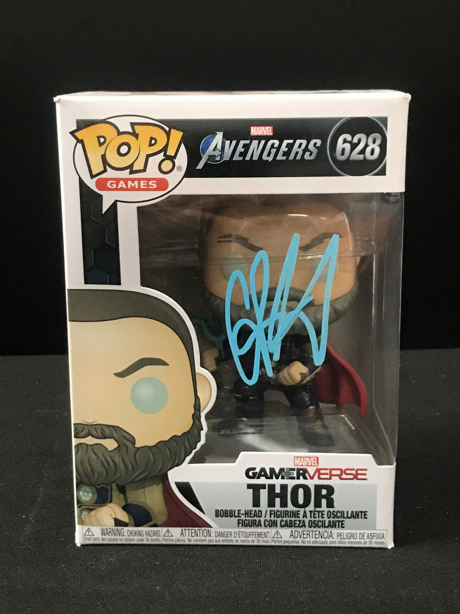 CHRIS HEMSWORTH SIGNED THOR FUNKO POP - KB COA (1 of 2)