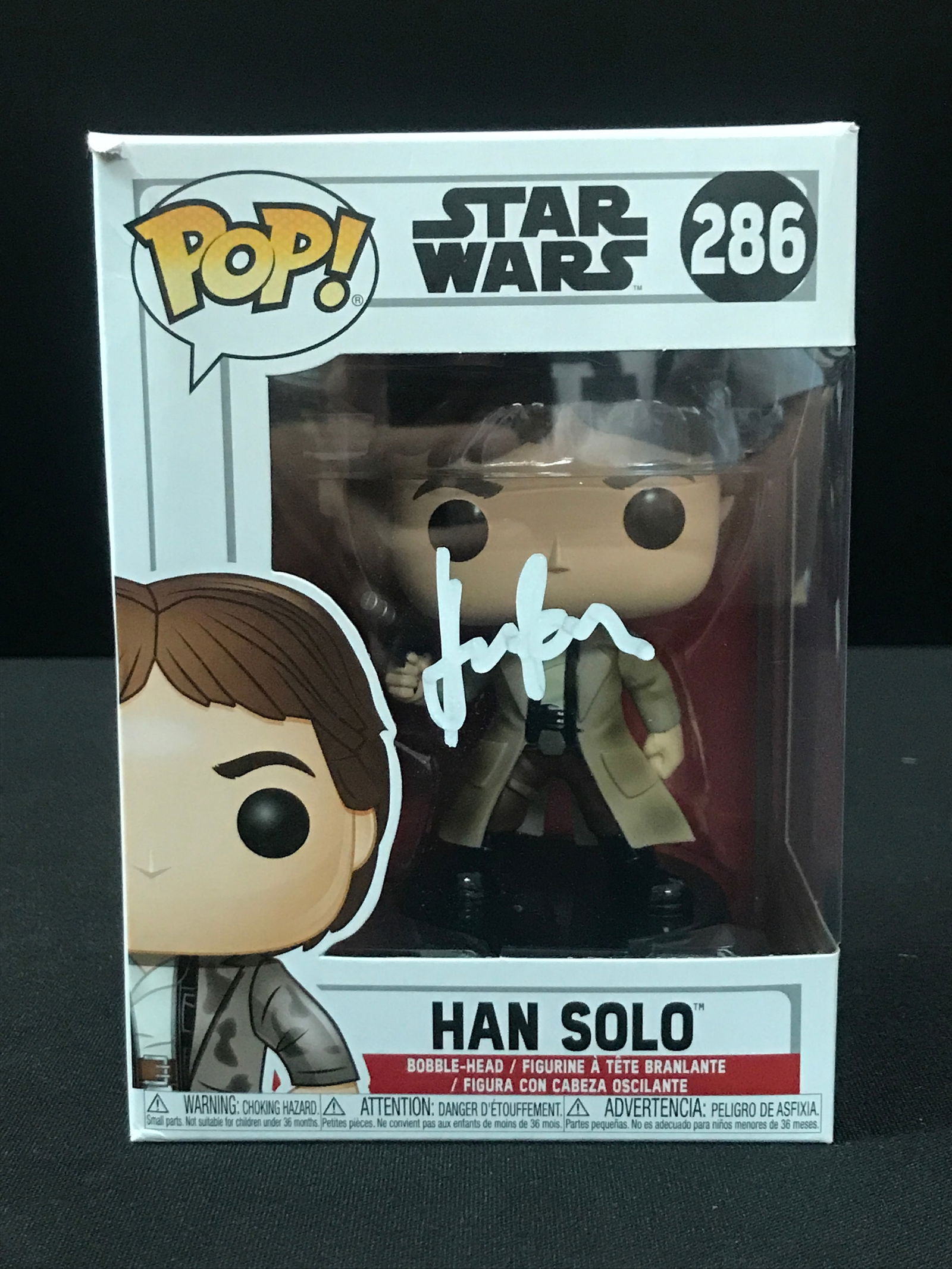 HARRISON FORD SIGNED HAN SOLO FUNKO POP - KB COA (1 of 2)
