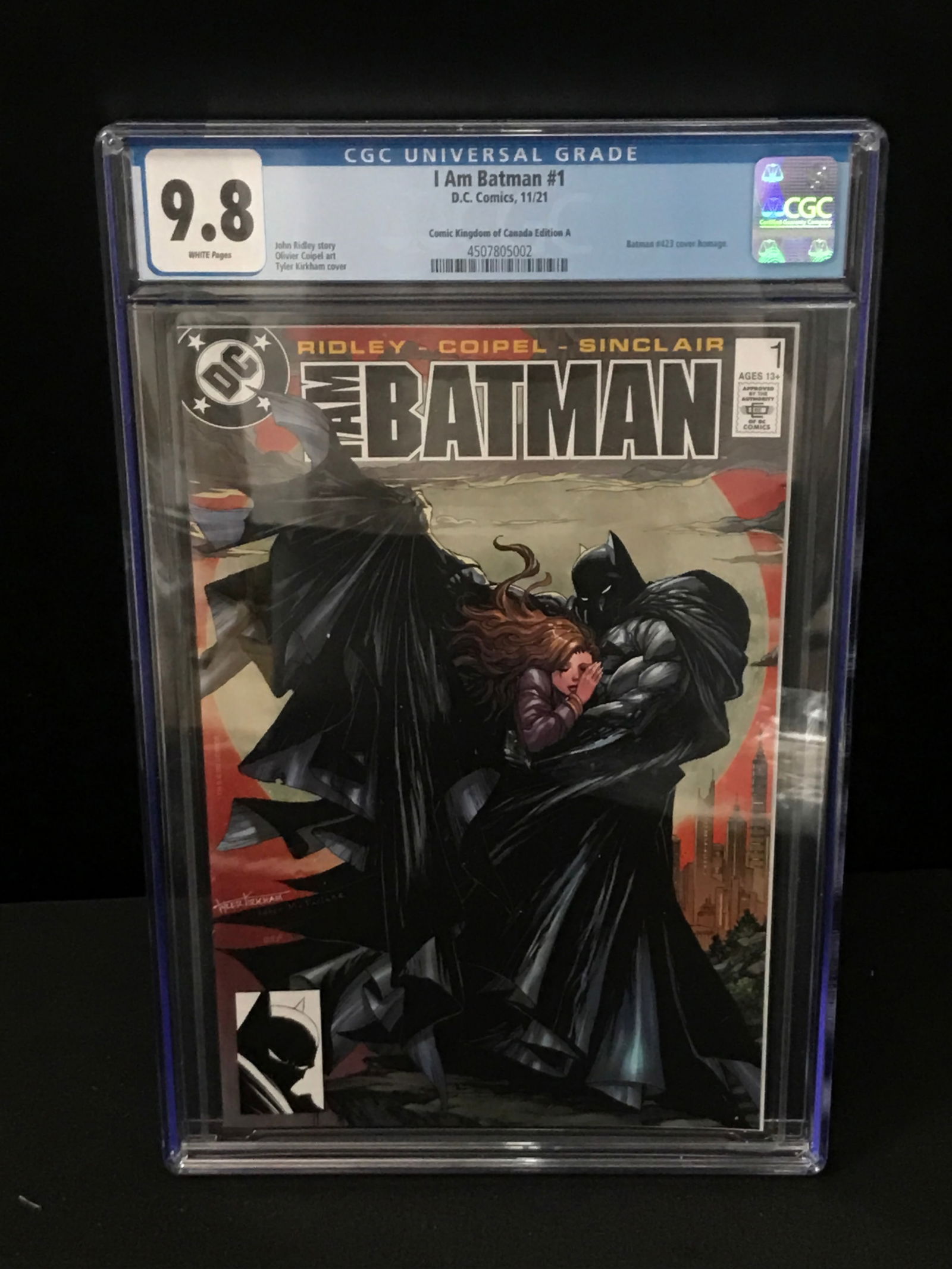 DC COMICS NO.1 A AM BATMAN CGC GRADED 9.8 (1 of 1)