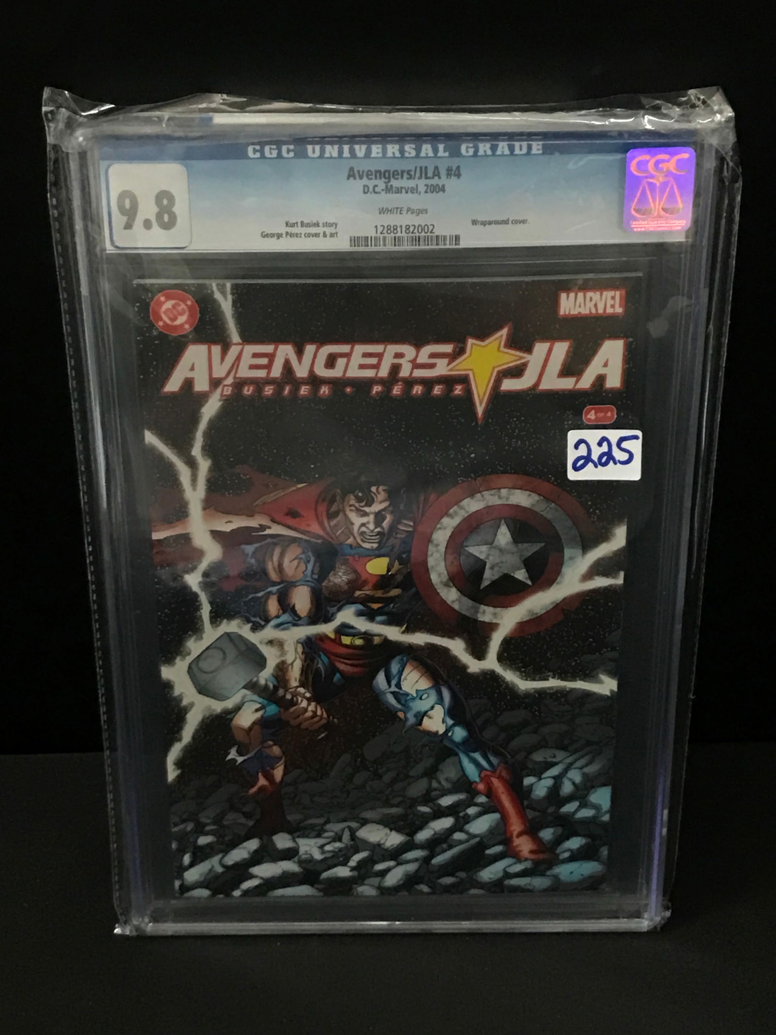 DC COMICS NO.4 AVENGERS/JLA CGC GRADED 9.8 (1 of 1)