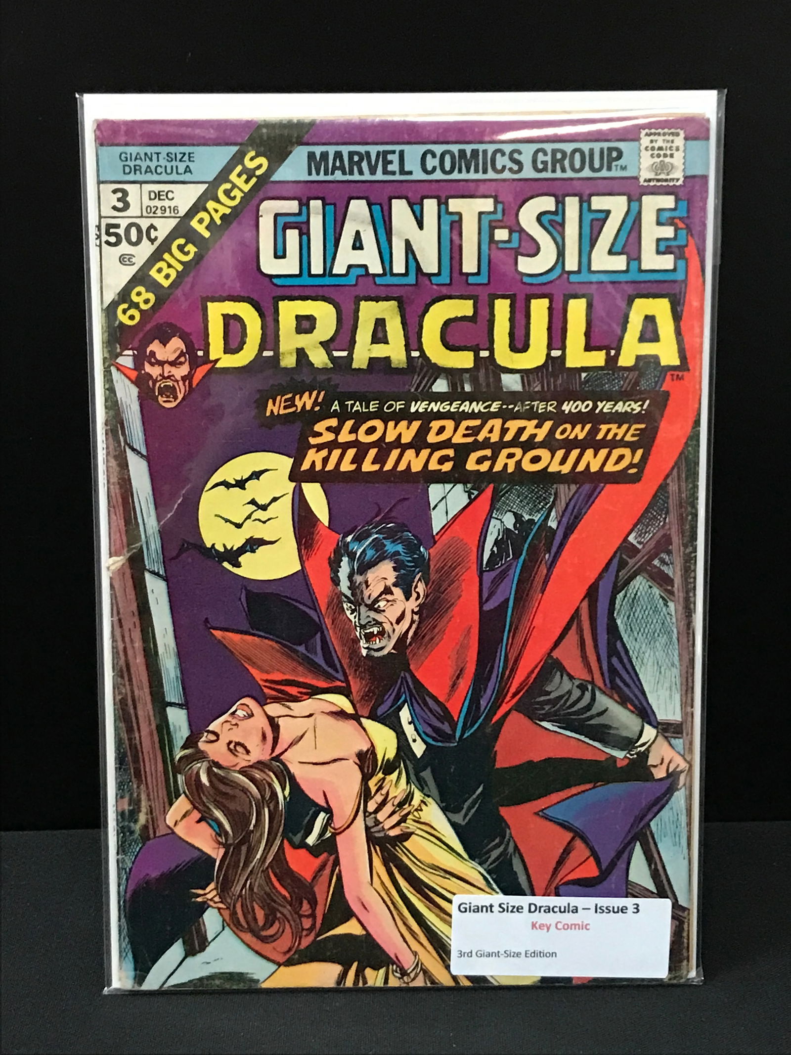MARVEL COMICS NO.3 GIANT-SIZE DRACULA (1 of 1)