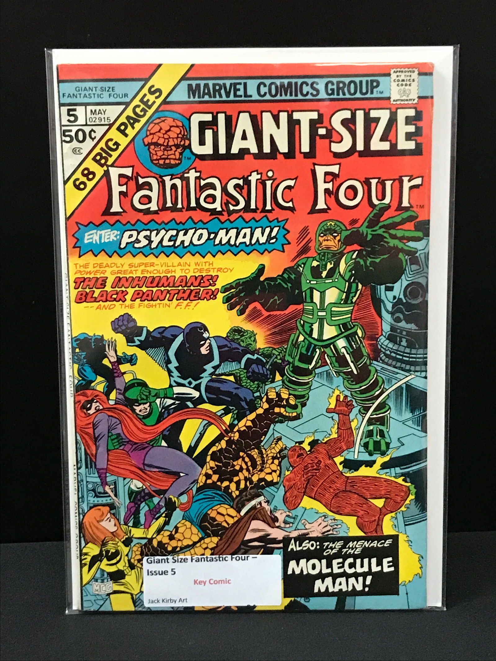 MARVEL COMICS NO.5 GIANT-SIZE FANTASTIC FOUR (1 of 1)