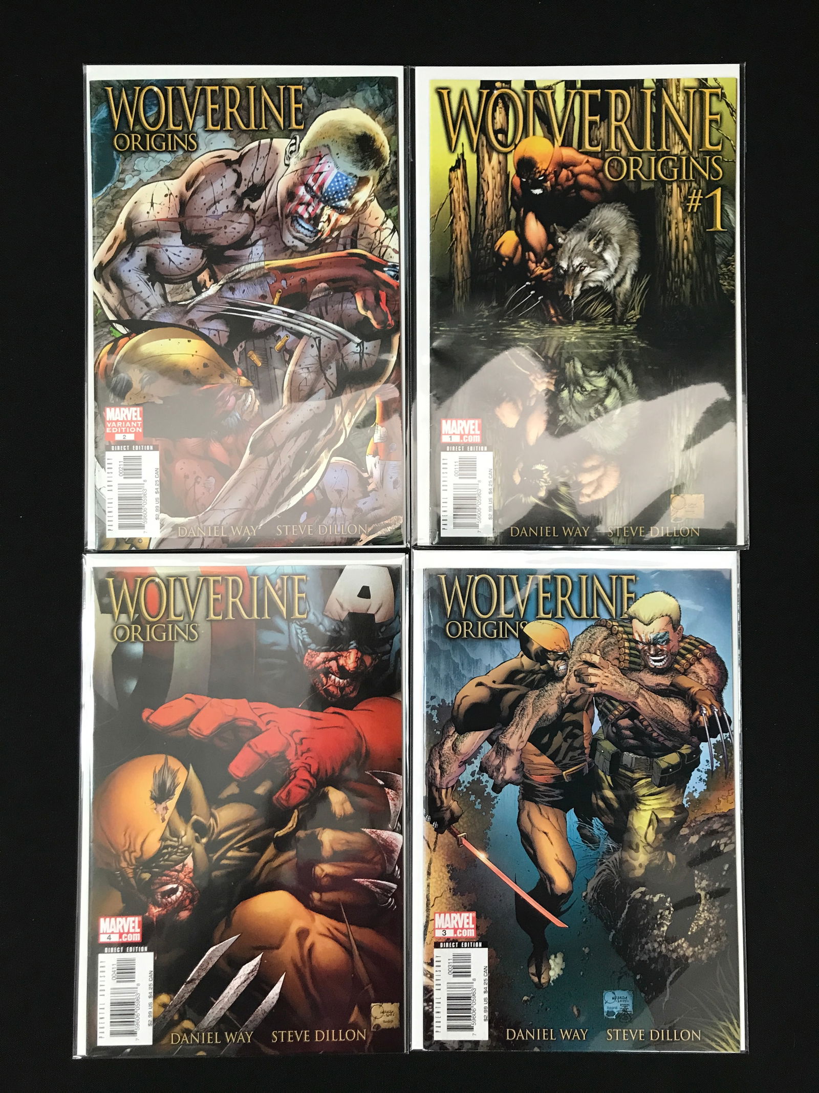 LOT OF 4 WOLVERINE ORIGINS COMICS (MARVEL COMICS) (1 of 1)