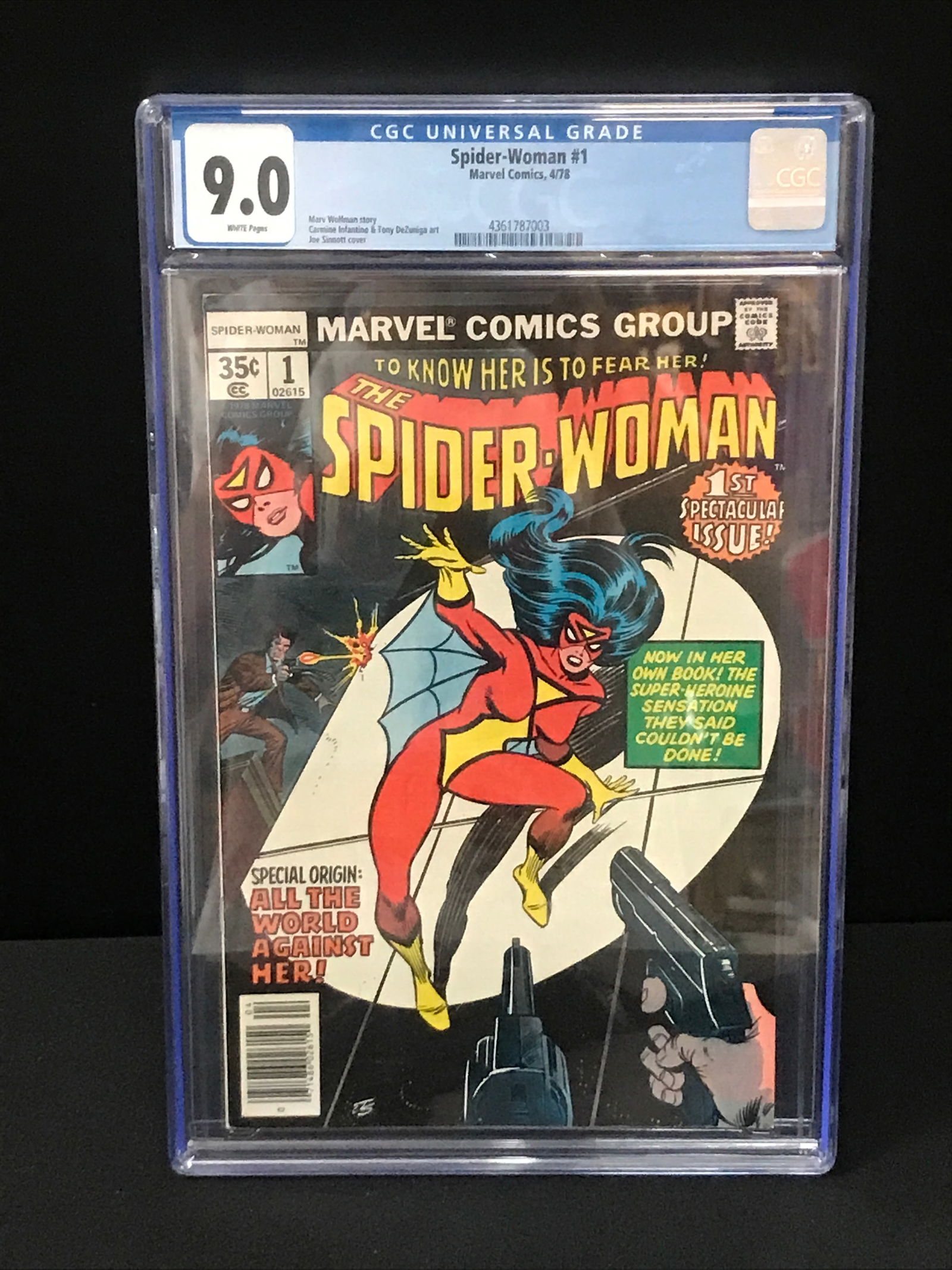 MARVEL COMICS NO.1 THE SPIDER-WOMAN CGC GRADED 9.0 (1 of 1)