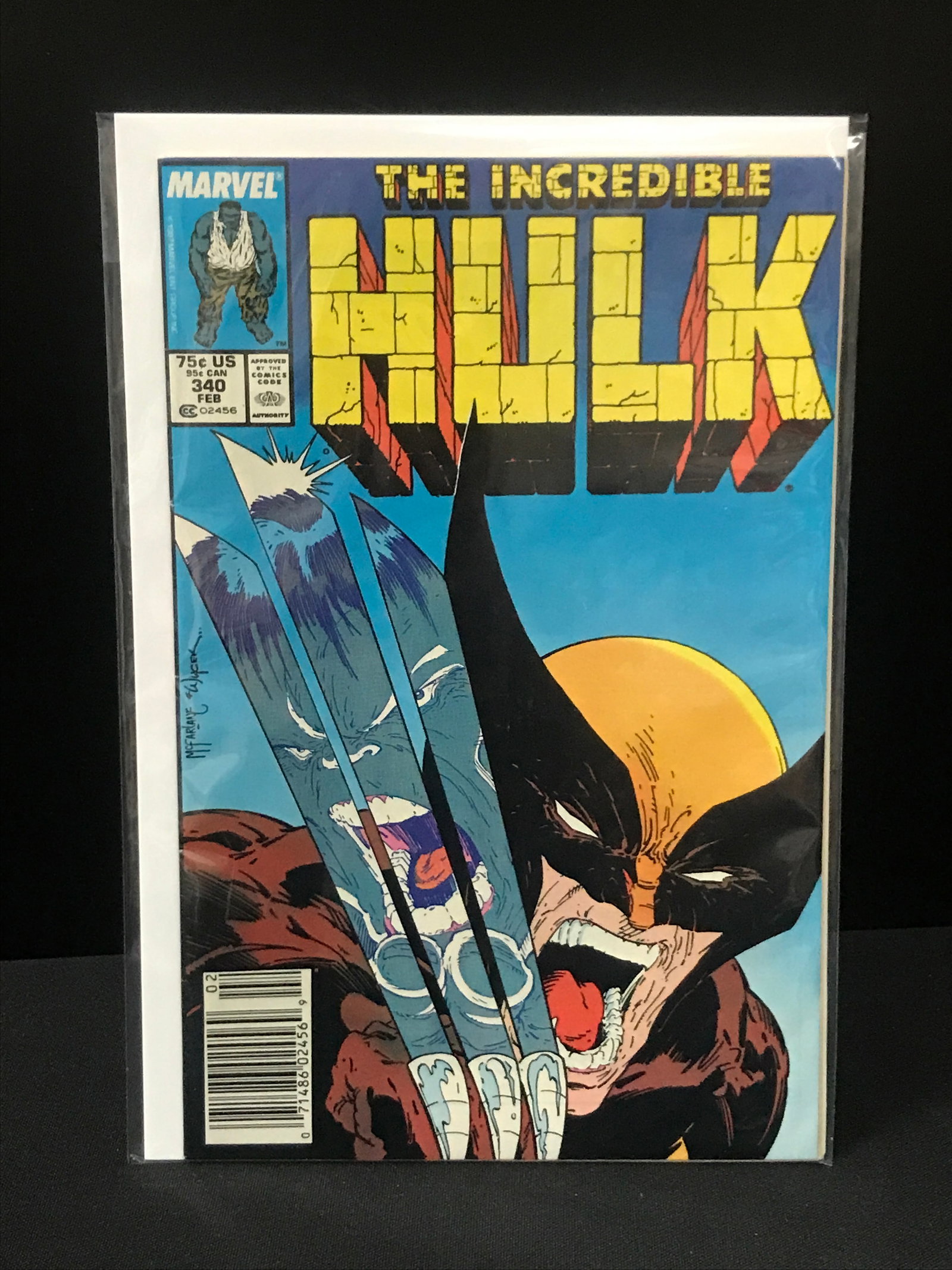 KEY ISSUE MARVEL COMICS NO.340 THE INCREDIBLE HULK: Prices are in Canadian dollars