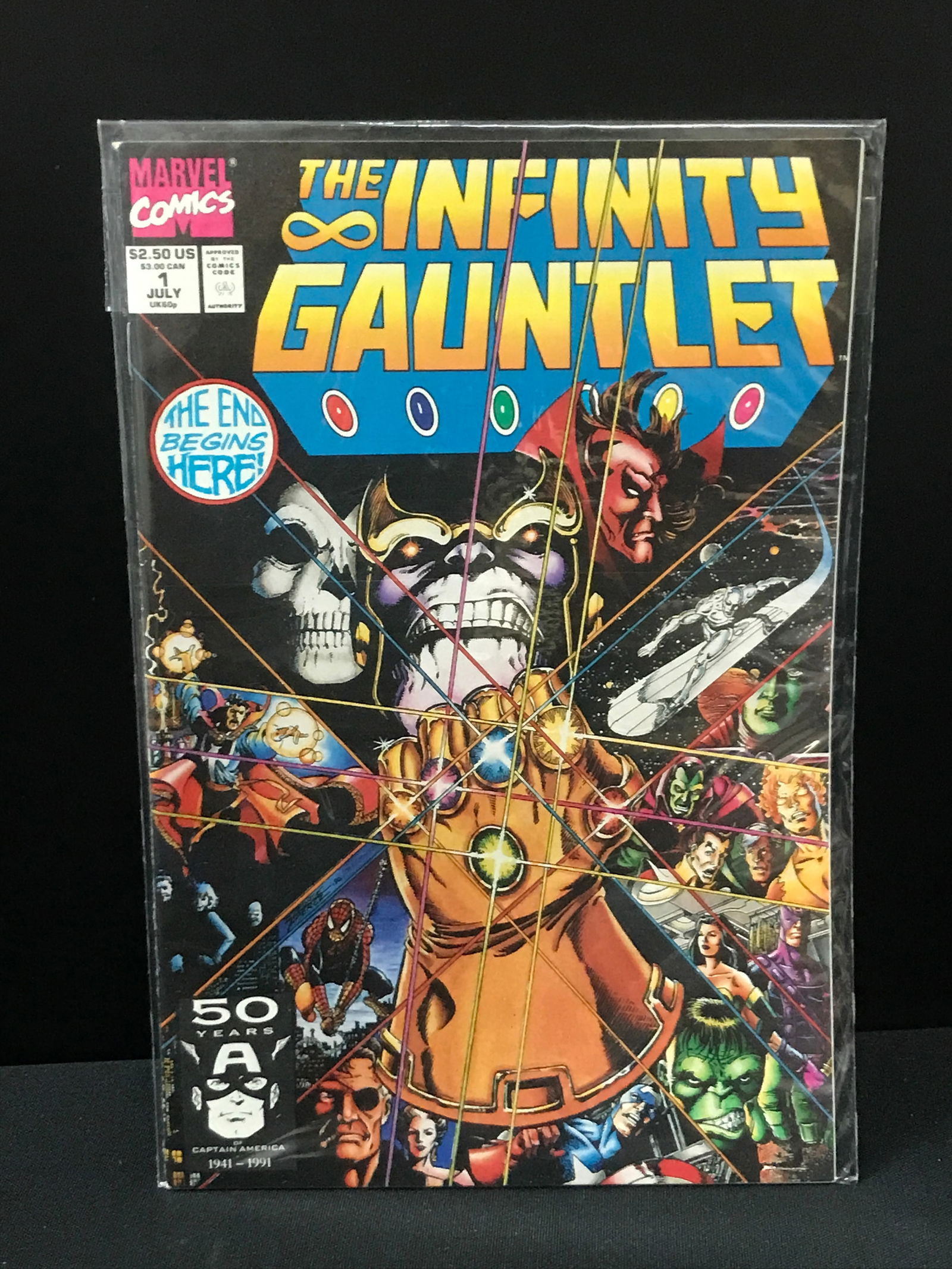 MARVEL COMICS NO.1 THE INFINITY GAUNTLET (1 of 1)