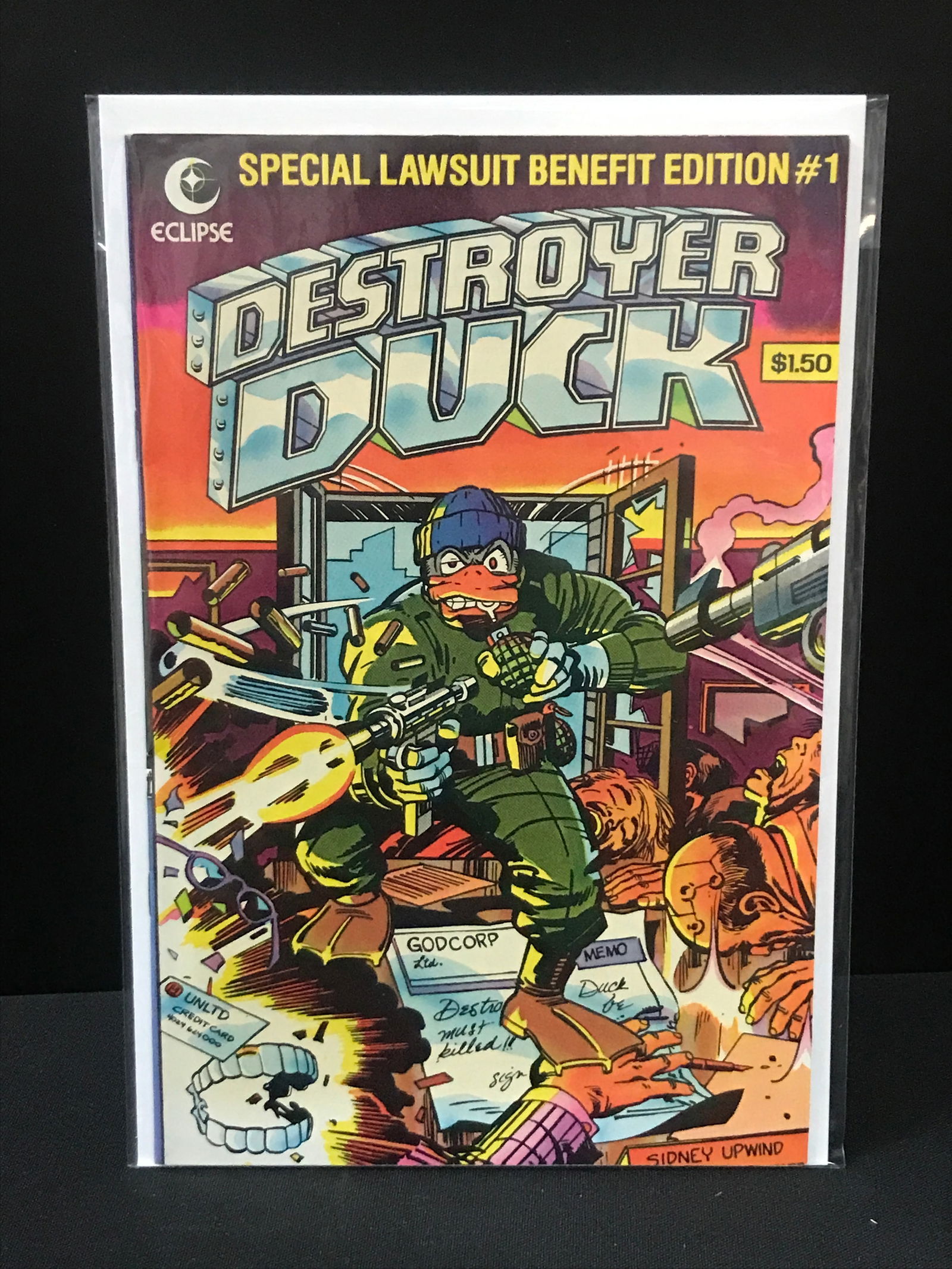 ECLIPSE COMICS DESTROYER DUCK NO.1 (1 of 1)