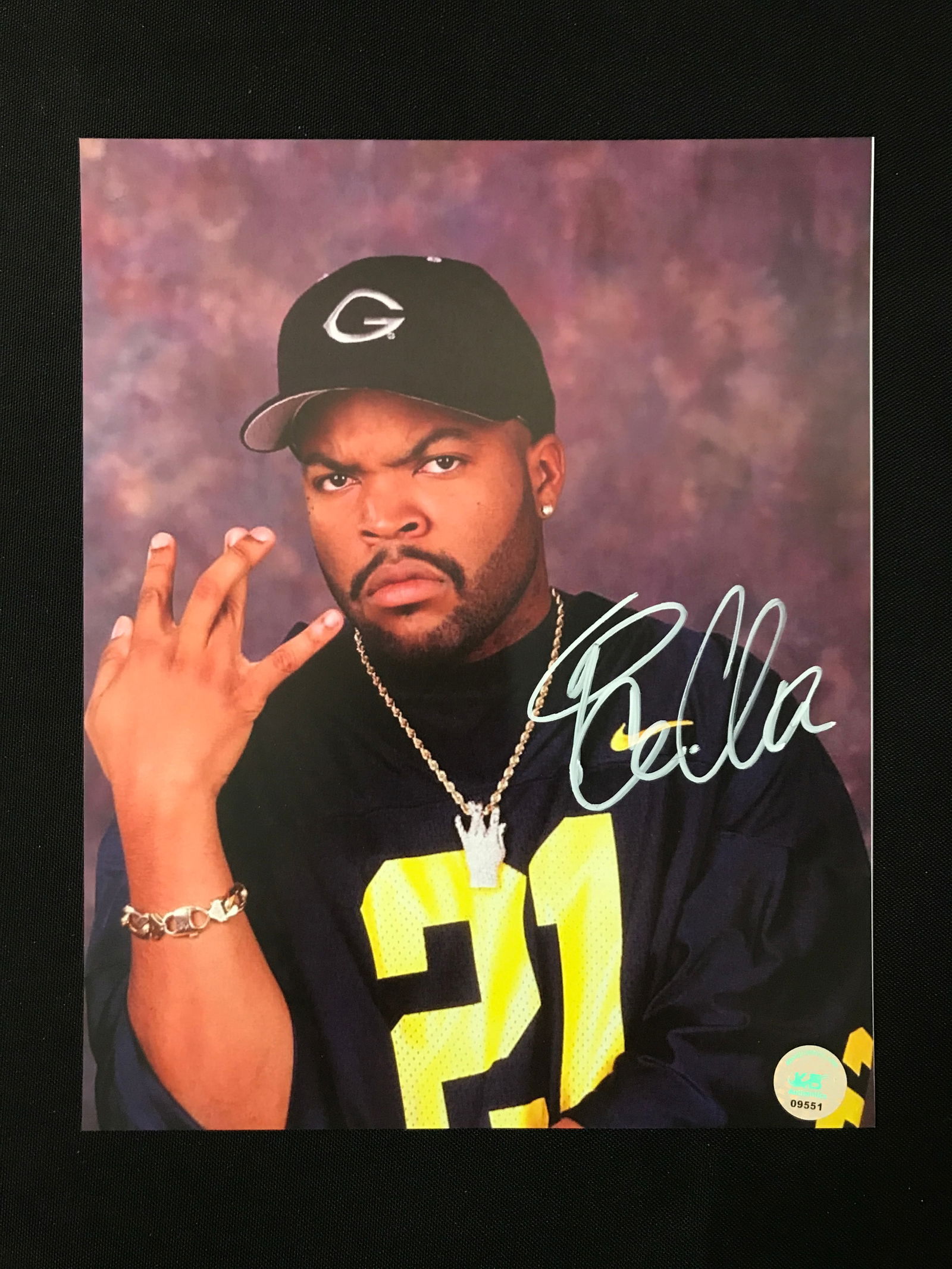 ICE CUBE SIGNED 8X10 - KB COA (1 of 1)