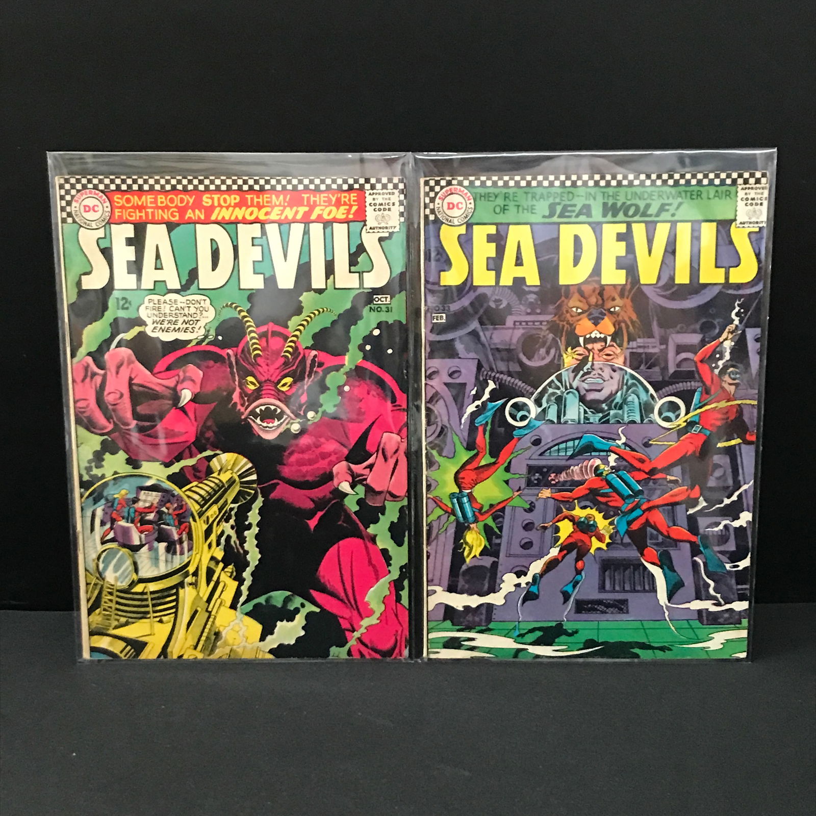 LOT OF 2 SEA DEVIL COMICS - DC COMICS (1 of 1)