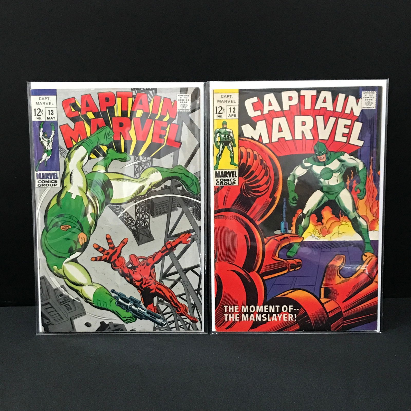LOT OF 2 CAPTAIN MARVEL COMICS (1 of 1)