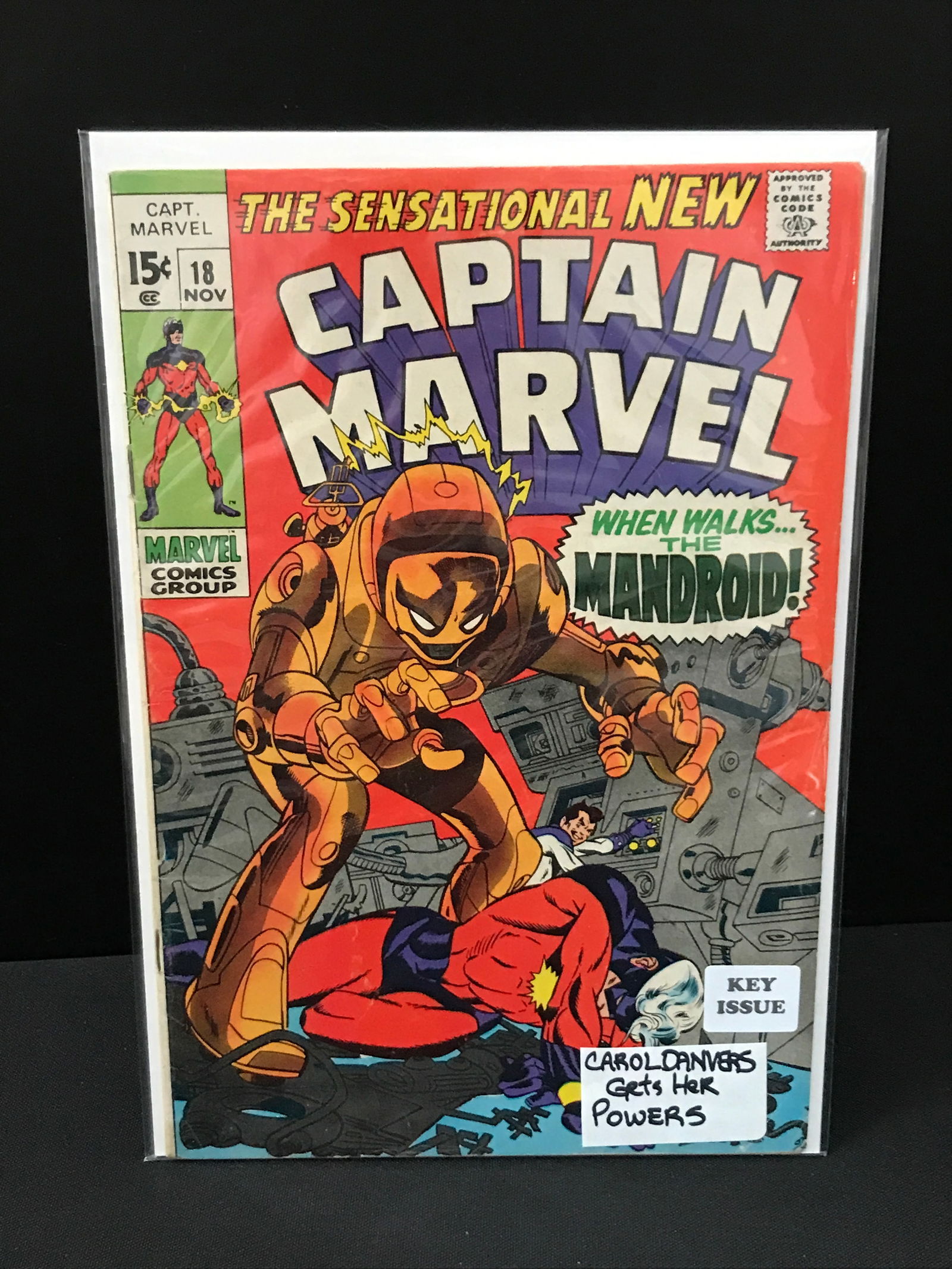 MARVEL COMICS NO.18 CAPTAIN MARVEL (1 of 1)