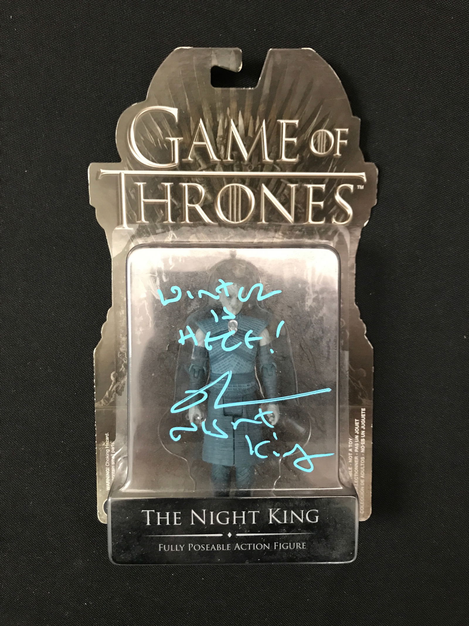 RICHARD DRAKE SIGNED THE NIGHT KING ACTION FIGURE FROM GAME OF THRONES - JSA AND WWOC COA (1 of 2)