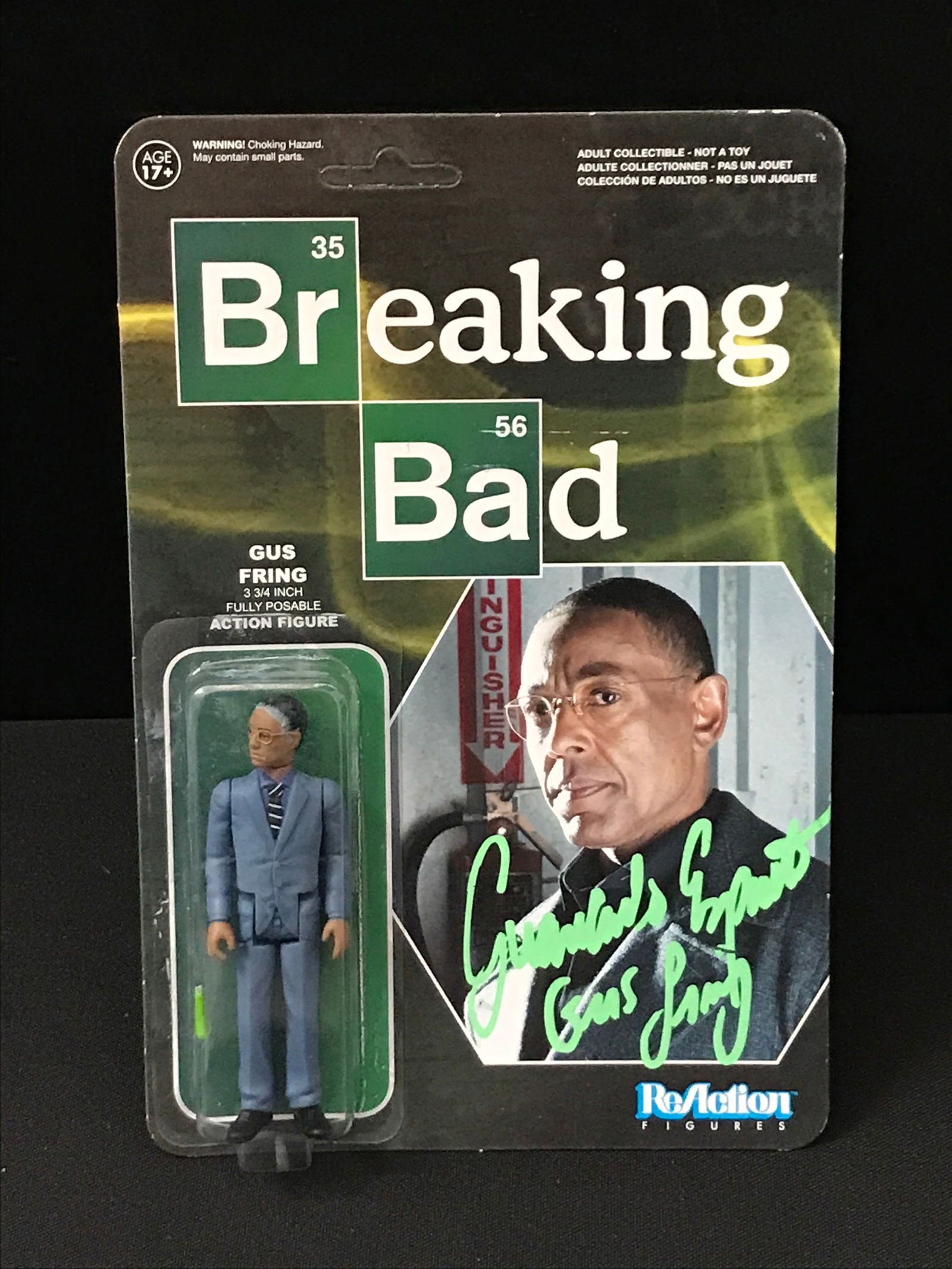 GIANCARLO ESPOSITO SIGNED BREAKING BAD ACTION FIGURE - PSA AND WWOC COA (1 of 2)