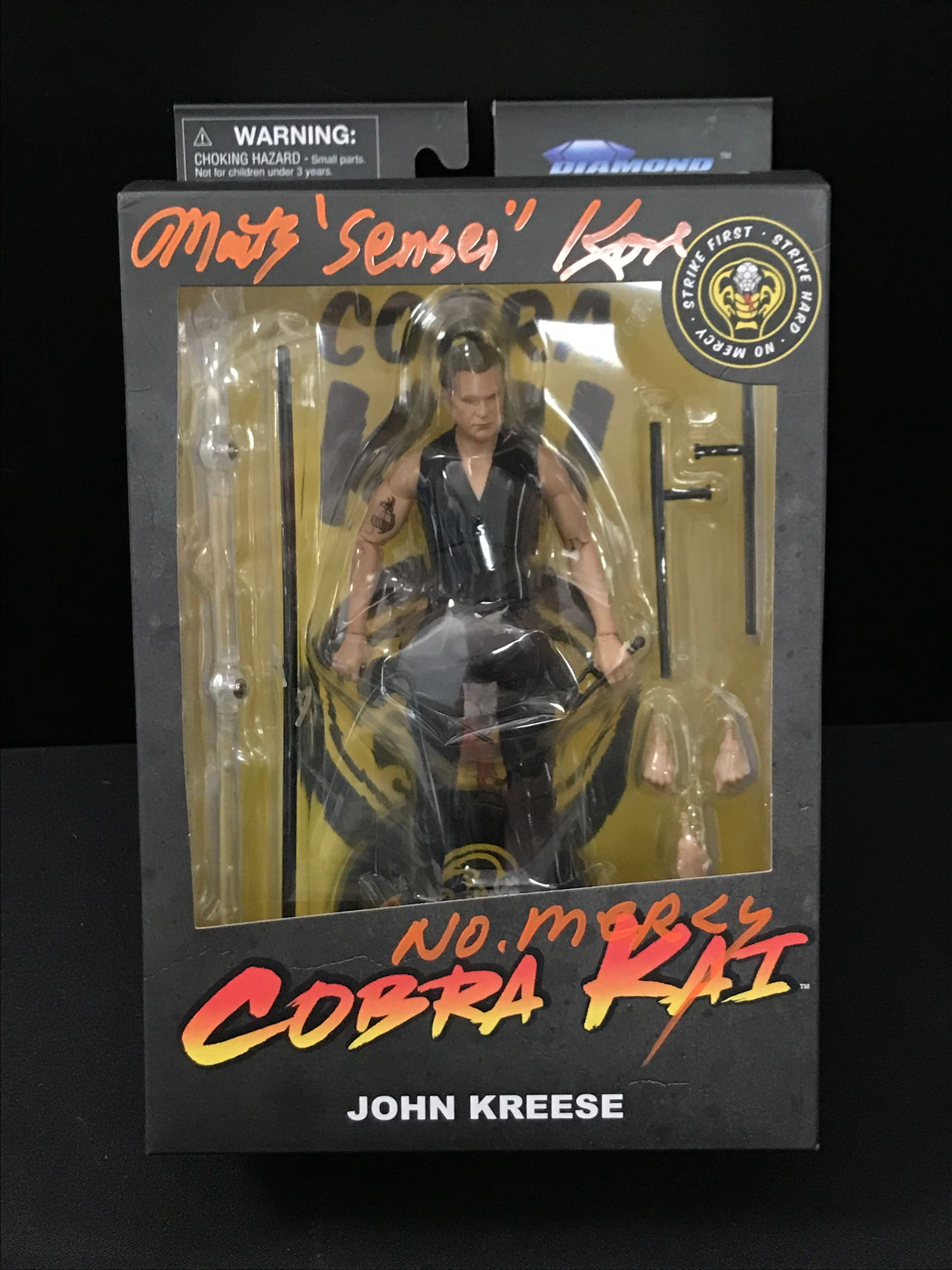 MARTIN KOVE SIGNED COBRA KAI ACTION FIGURE - JSA COA (1 of 2)