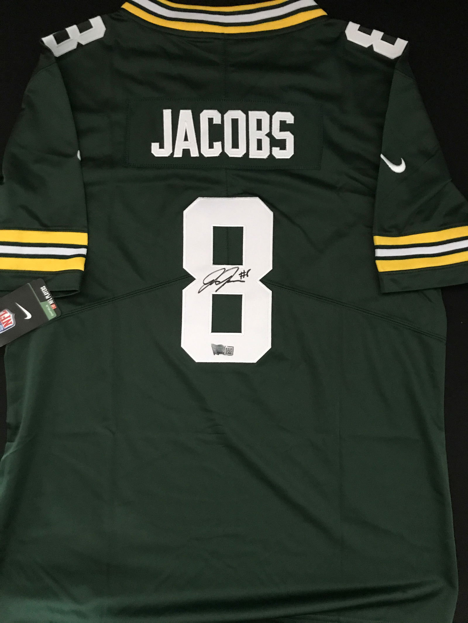 JOSH JACOBS SIGNED GREEN BAY PACKERS JERSEY - ACE COA (1 of 3)