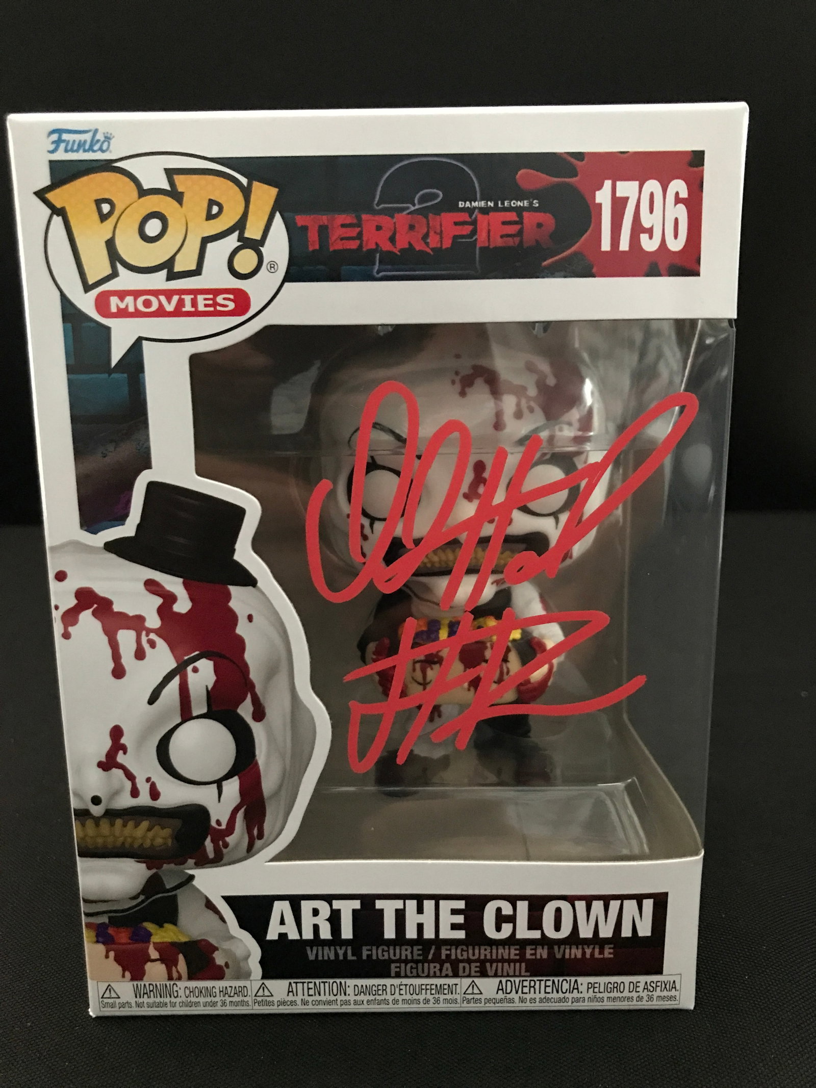 DAVID HOWARD THORNTON SIGNED ART THE CLOWN FUNKO POP - KB COA: Prices are in Canadian dollars