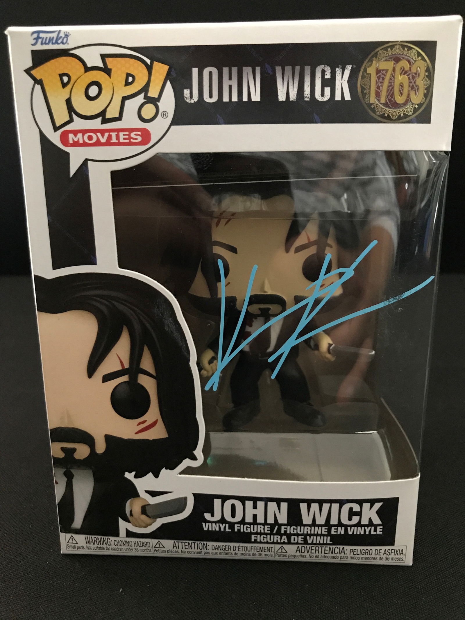 KEANU REEVES SIGNED JOHN WICK FUNKO POP - KB COA (1 of 2)