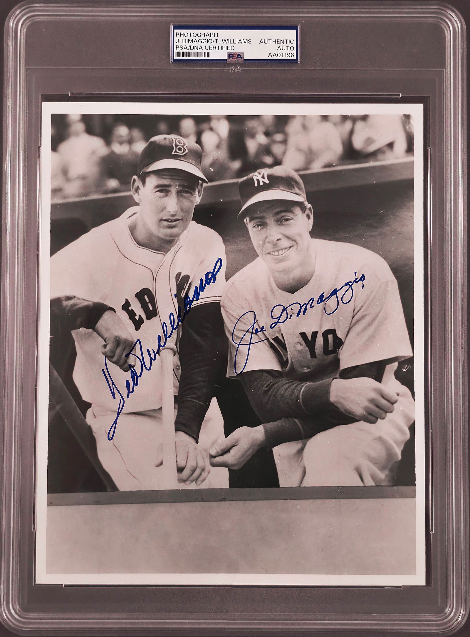 DIMAGGIO AND WILLIAMS SIGNED PHOTO PSA AUTHENTICATED (1 of 4)