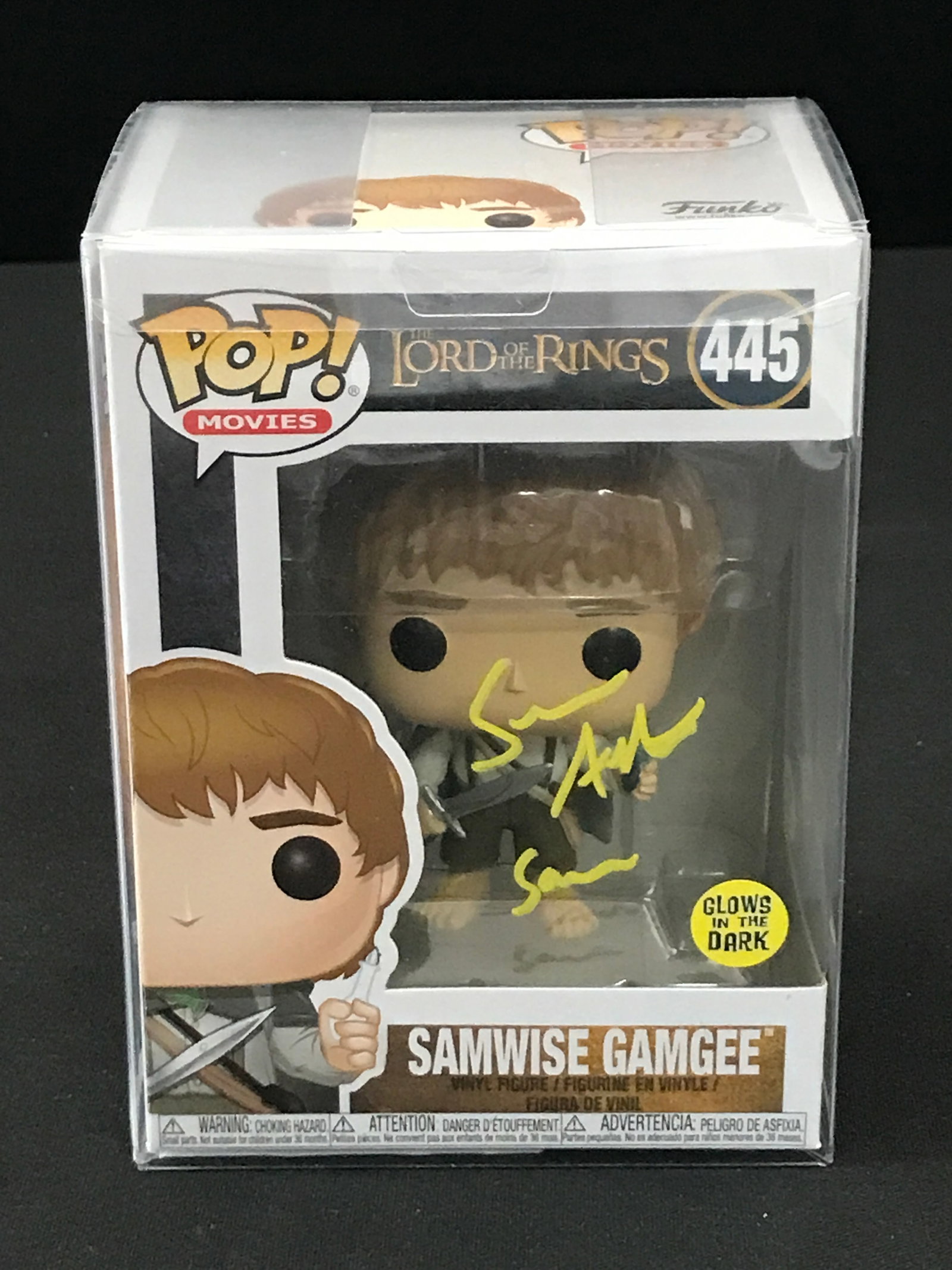 SEAN ASTIN SIGNED SAMWISE GAMGEE FUNKO POP - PSA AND WWOC COA: Prices are in Canadian dollars