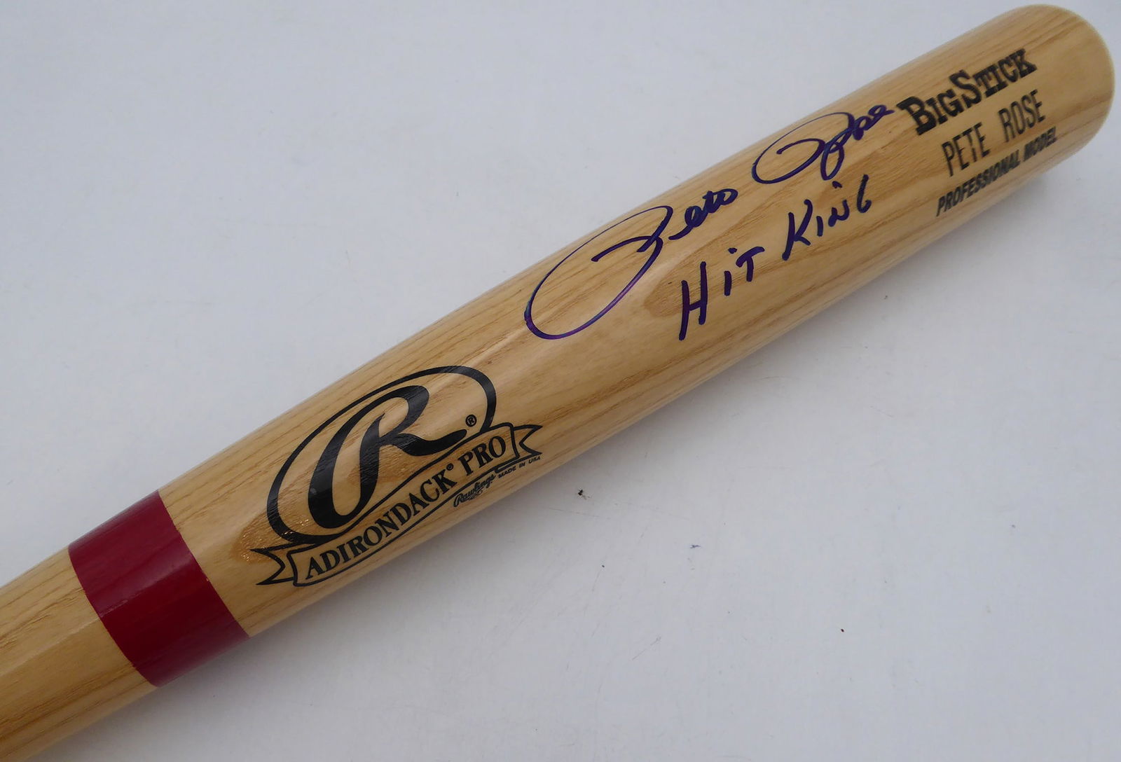 PETE ROSE SIGNED `HIT KING` BASEBALL BAT PSA COA (1 of 3)