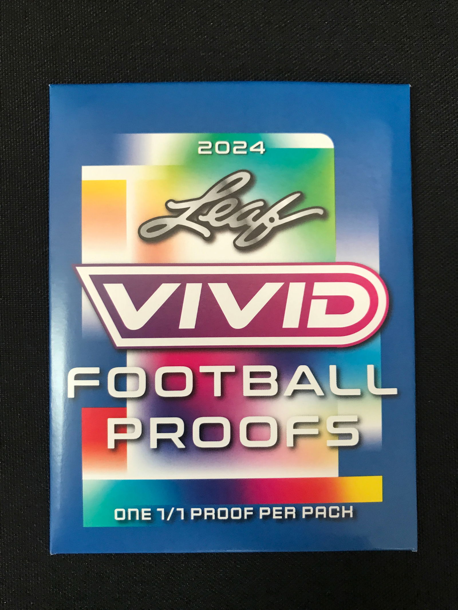 SEALED 2024 LEAF VIVID FOOTBALL PROOFS 1:1 PRINTING CARD INSIDE (1 of 1)