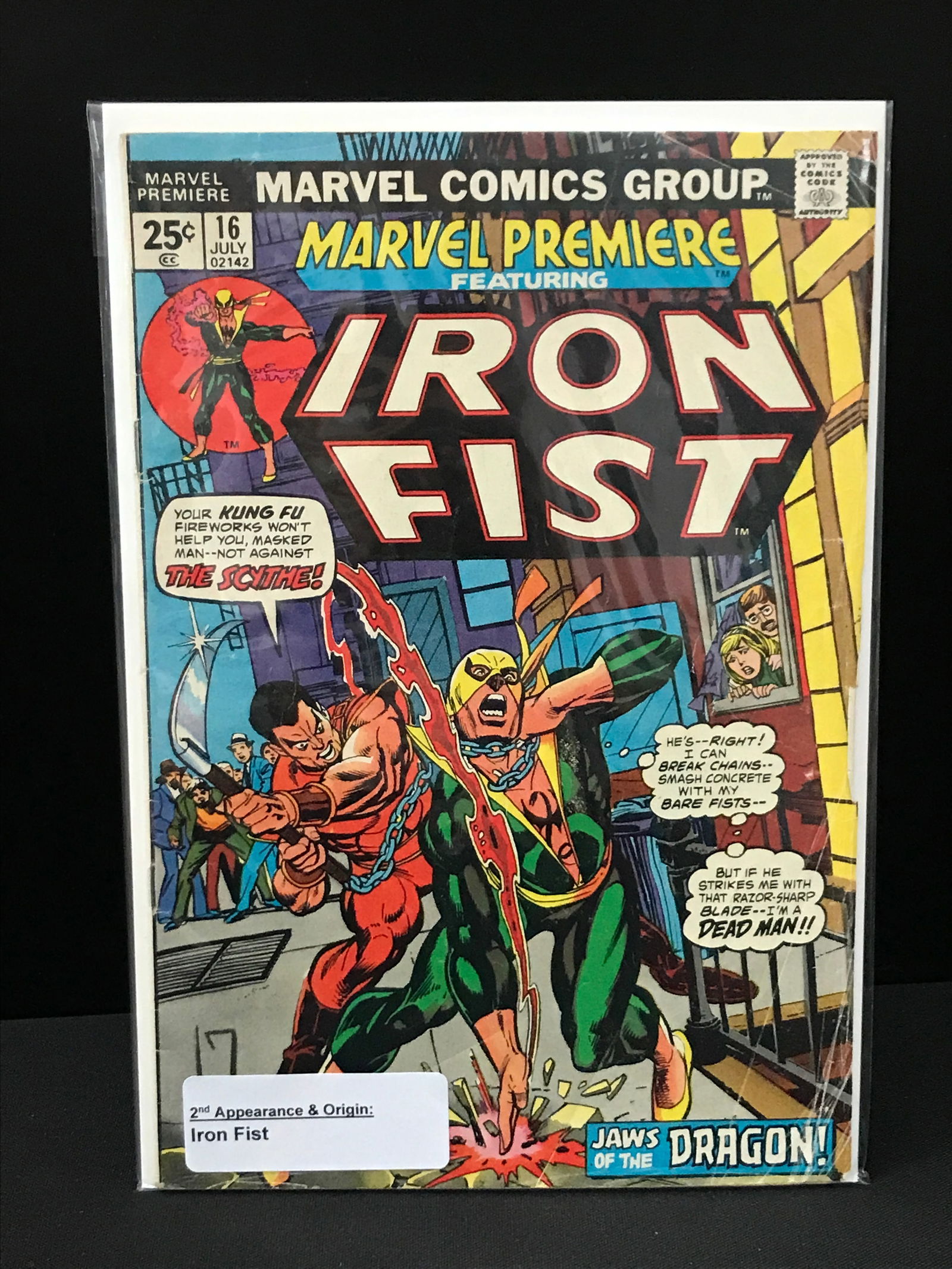 MARVEL COMICS NO.16 IRON FIST (1 of 1)