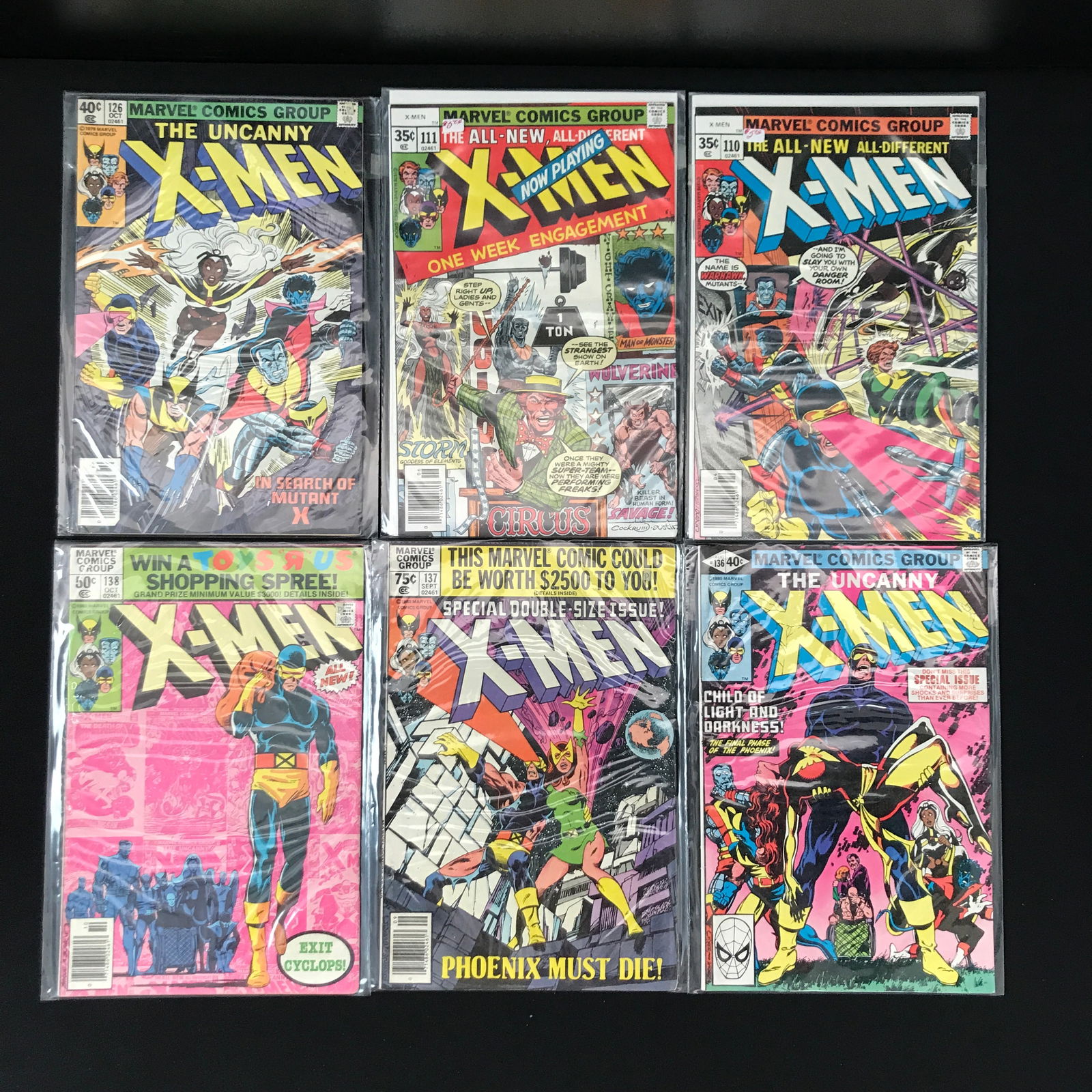 LOT OF 6 X-MEN COMICS (MARVEL COMICS) (1 of 1)