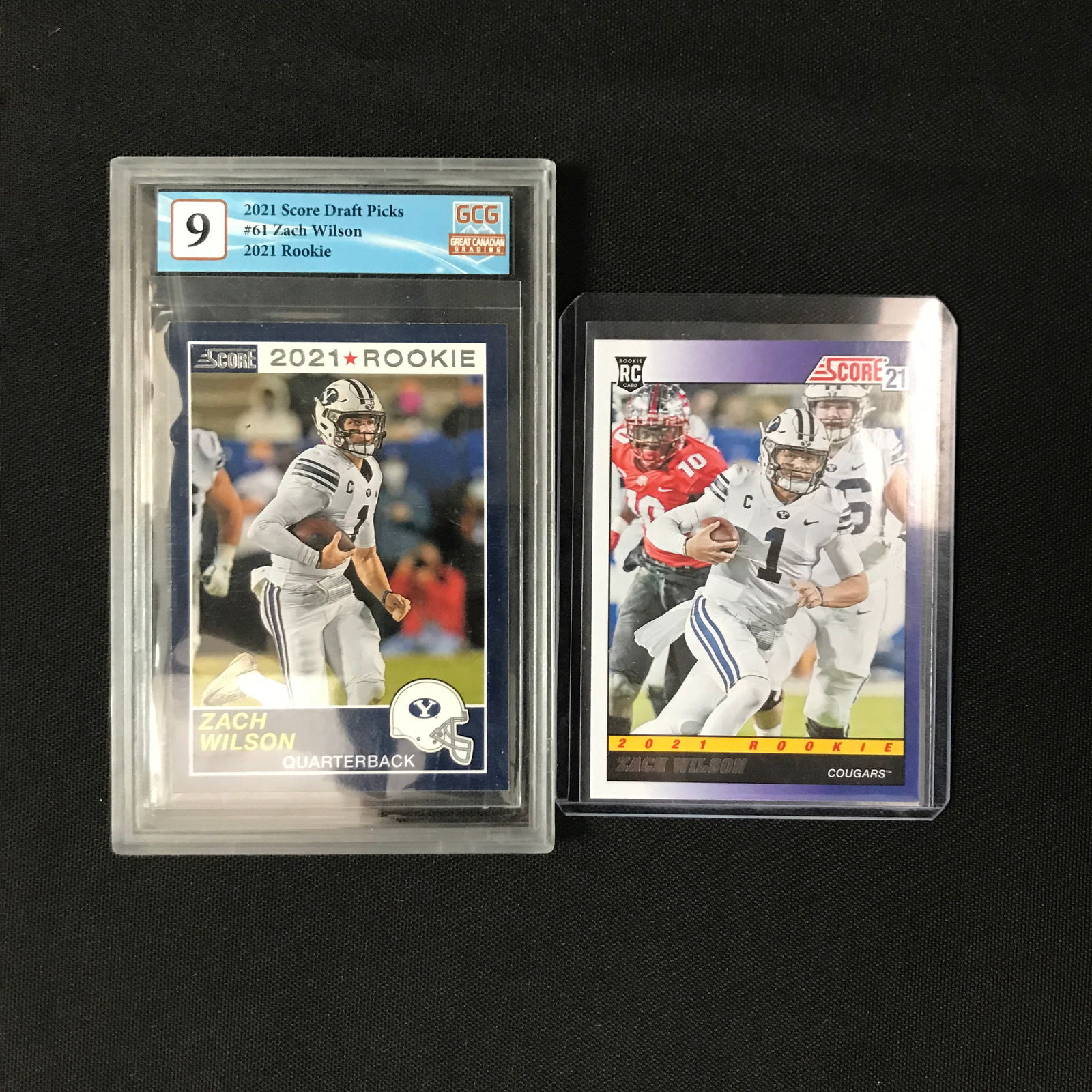 LOT OF 2 ZACK WILSON ROOKIE CARDS (1 of 1)