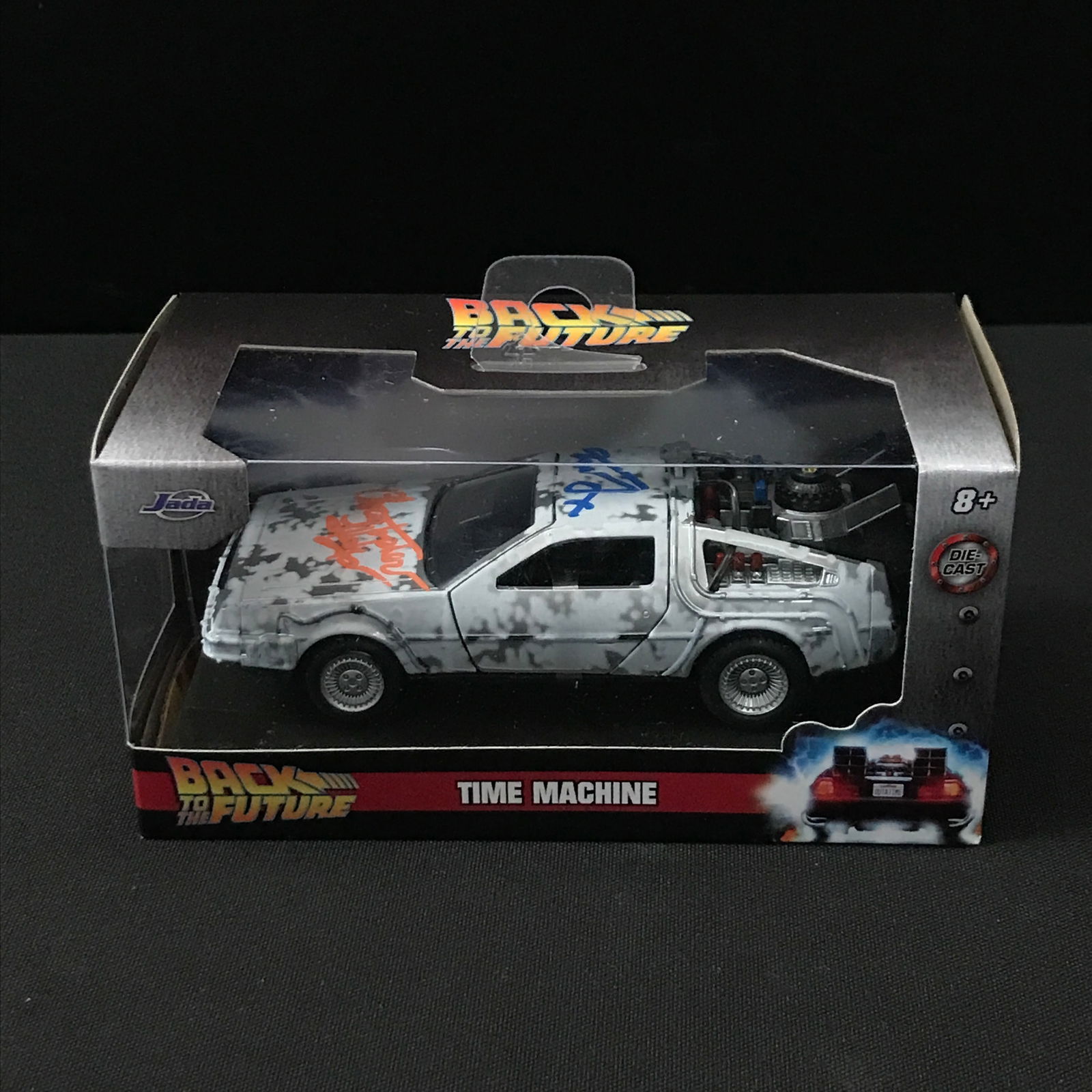 MICHAEL J FOX AND CHRISTOPHER LLOYD SIGNED DIE CAST BACK TO THE FUTURE CAR WWOC COA (1 of 5)
