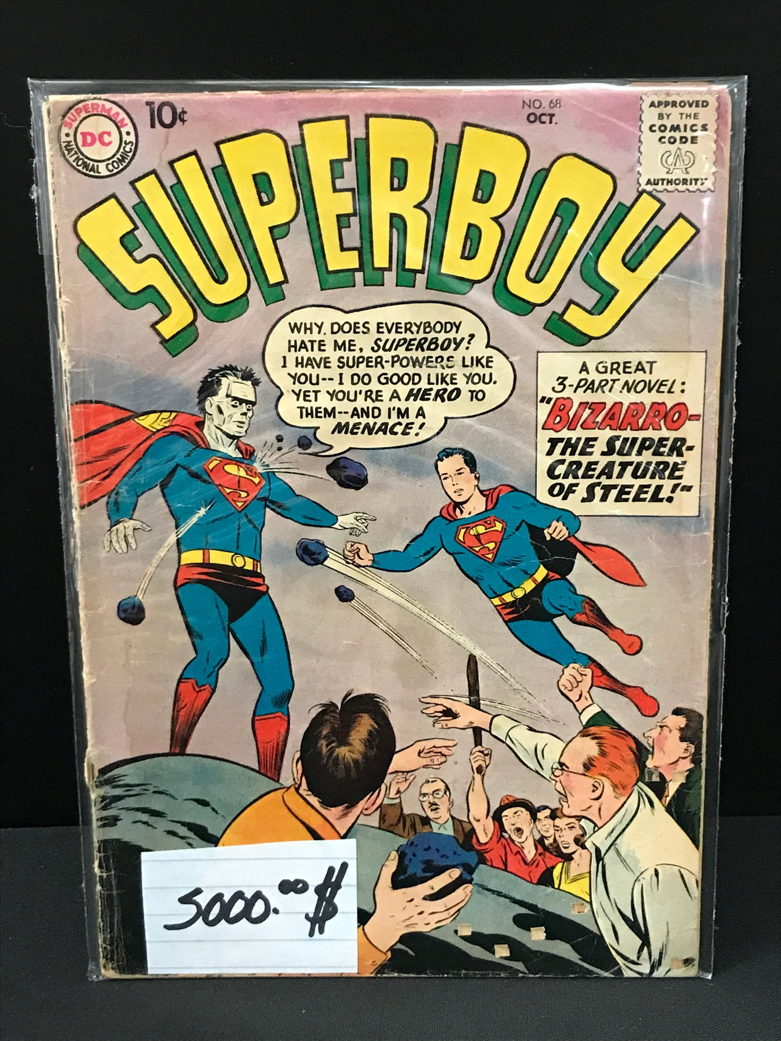 BIG KEY DC COMICS NO.68 SUPERBOY(1ST APP AND DEATH OF BIZARRO SUPERMAN): Prices are in Canadian dollars