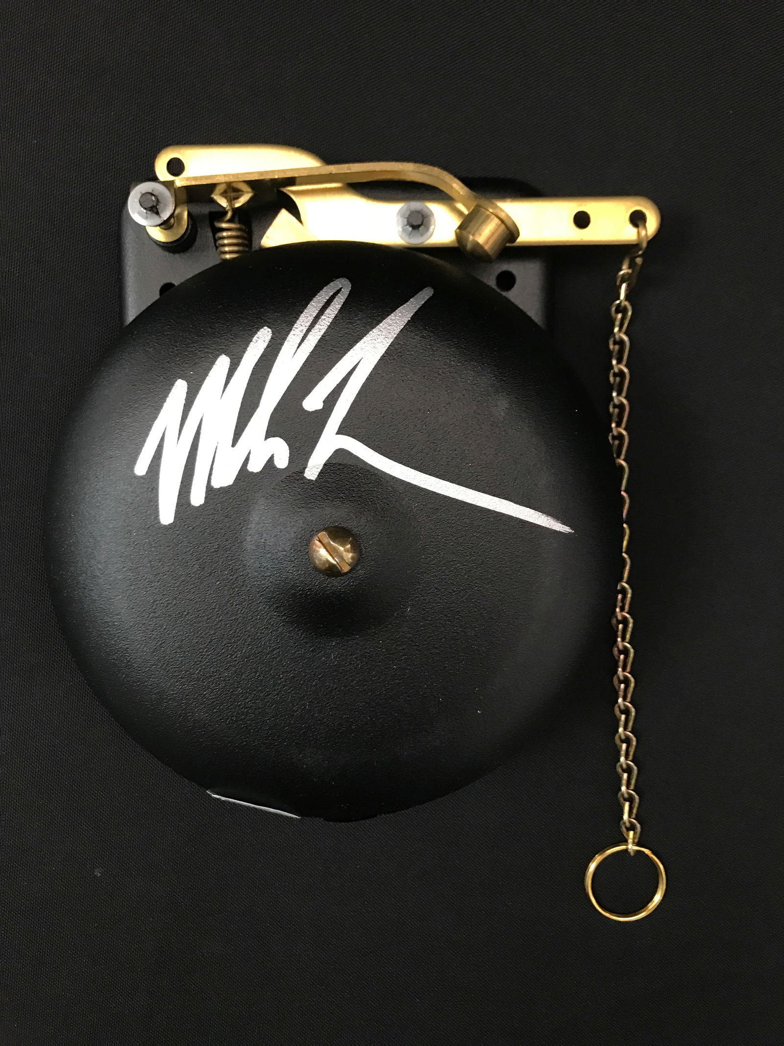 MIKE TYSON SIGNED BOXING RINGSIDE BELL - WWOC COA (1 of 1)