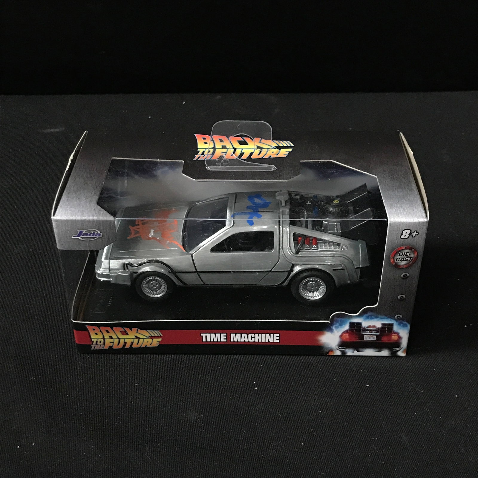 CHRISTOPHER LLOYD AND MICHAEL J FOX DUAL SIGNED DELOREAN - WWOC COA: Prices are in Canadian dollars