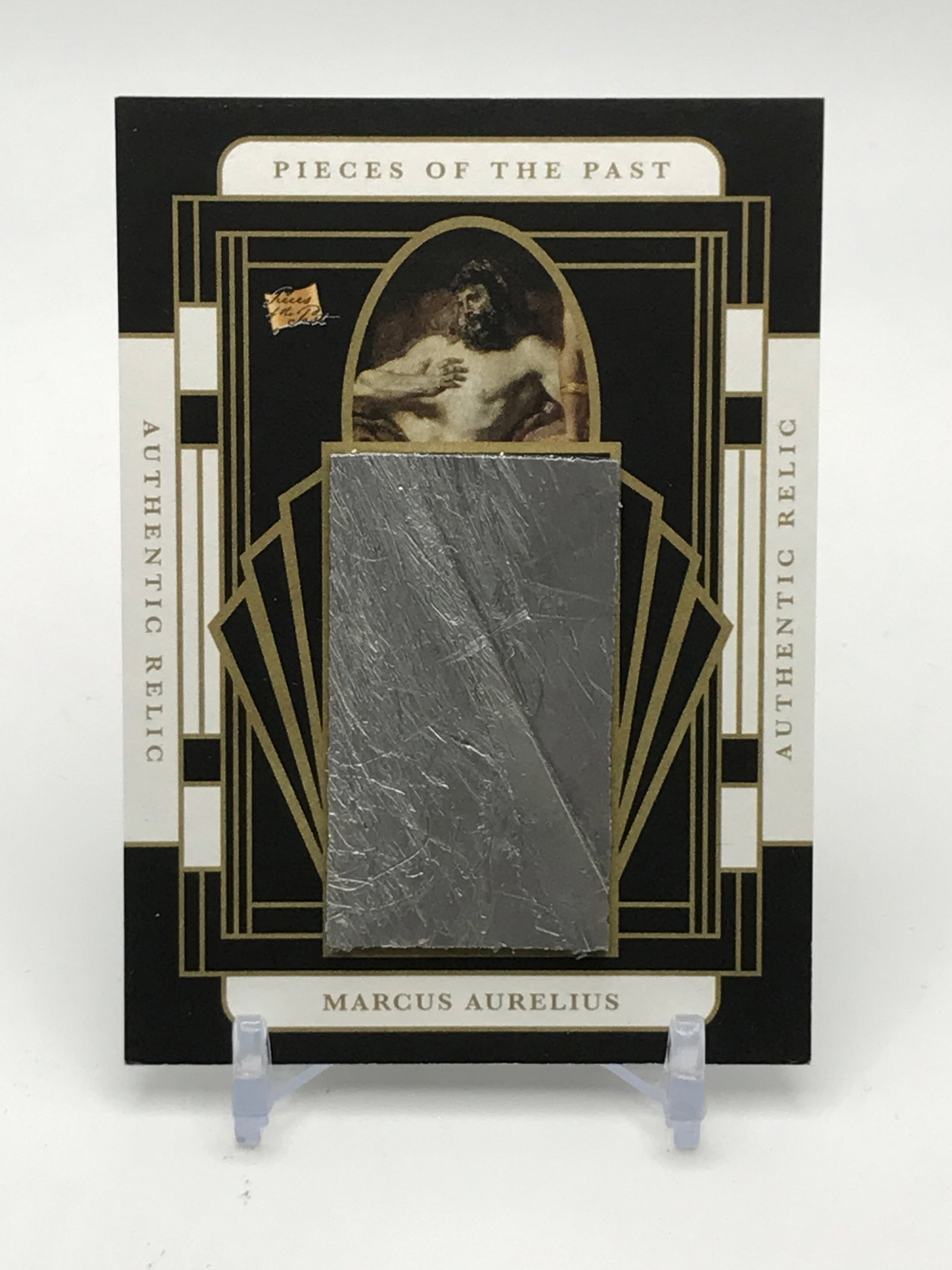 PIECE OF THE PAST - MARCUS AURELIUS PATCH CARD: Prices are in Canadian dollars