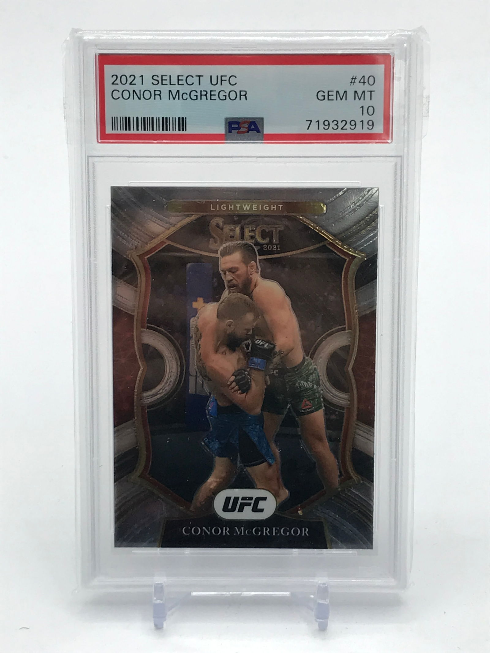 2021 SELECT UFC CONOR MCGREGOR TRADING CARD - GRADED PSA 10 (1 of 1)