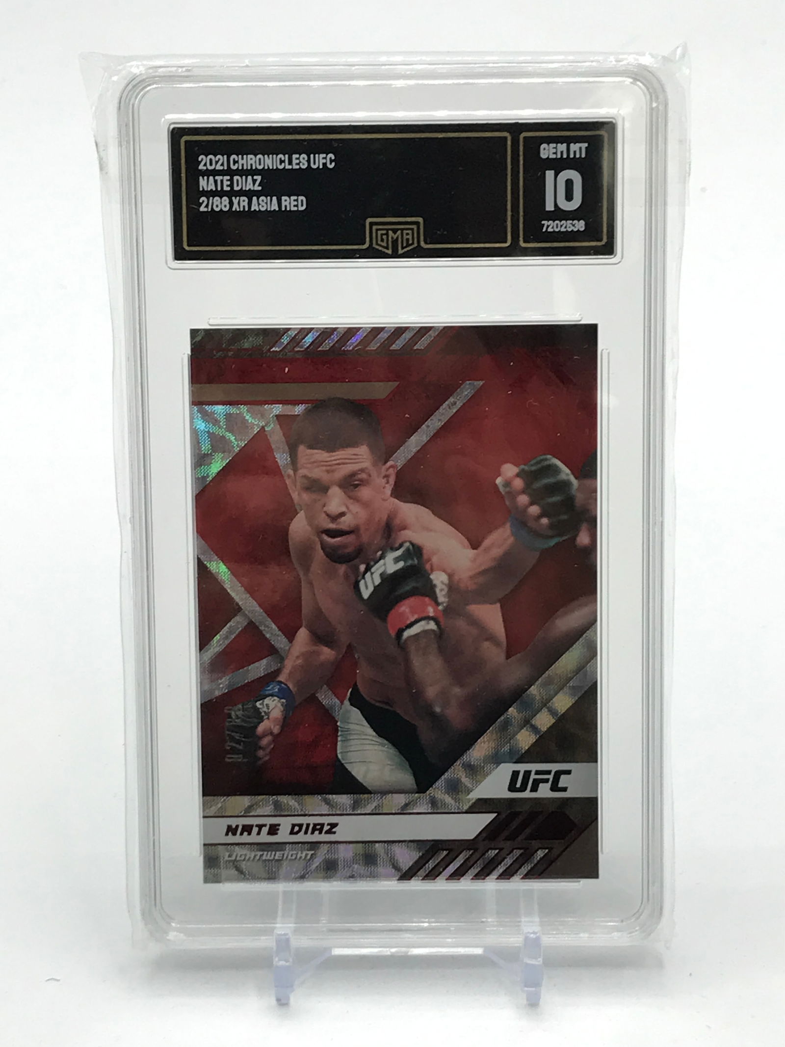 2021 CHRONICLES UFC NATE DIAZ TRADING CARD - GRADED GMA 10 (1 of 2)