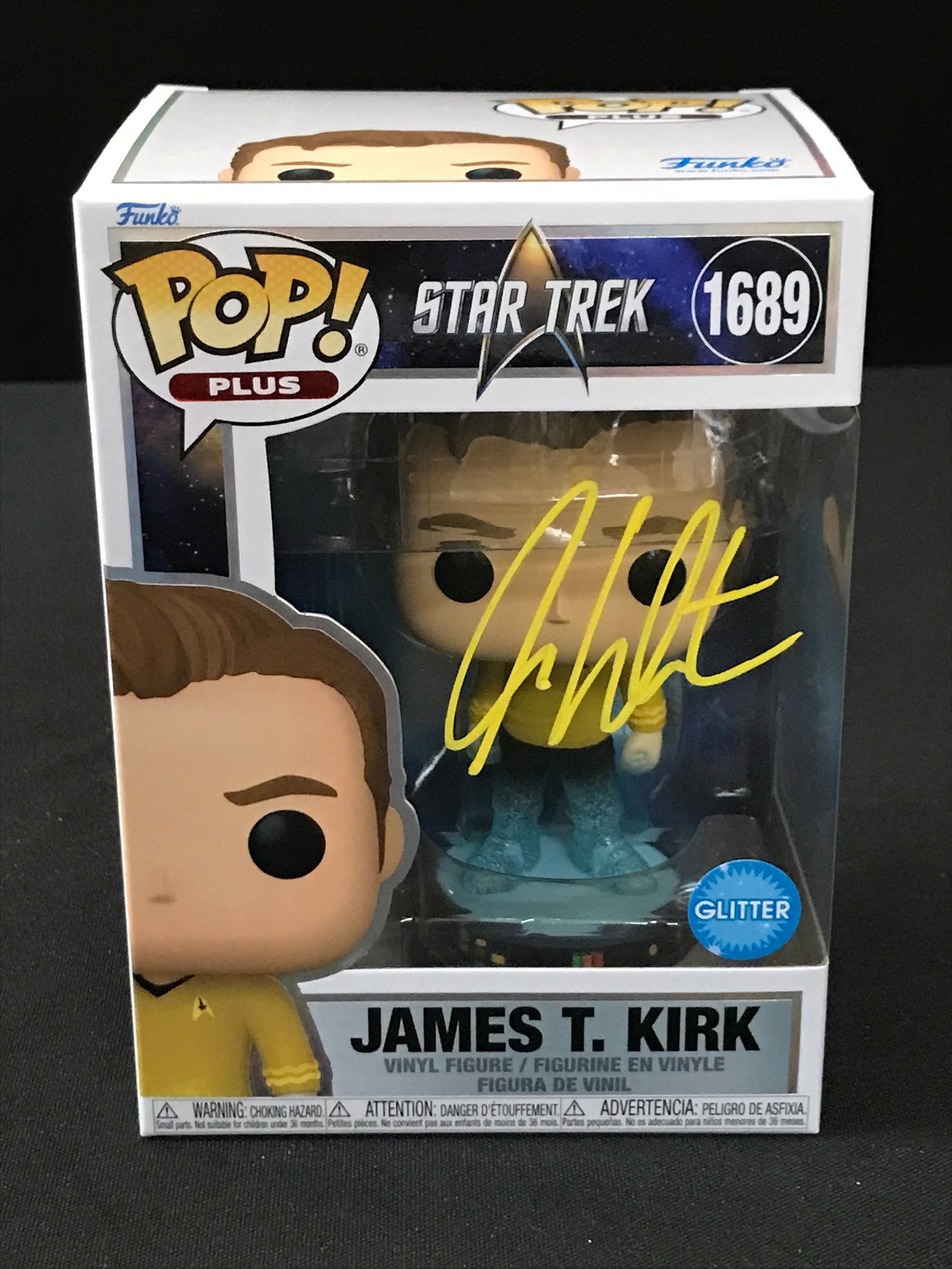 WILLIAM SHATNER SIGNED JAMES T. KIRK FUNKO POP - WWOC COA: Prices are in Canadian dollars
