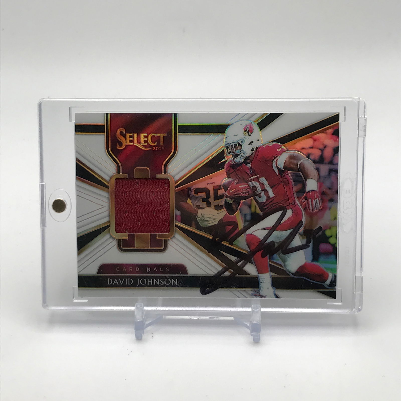 DAVID JOHNSON SIGNED PANINI PATCH CARD 27/99 (1 of 2)