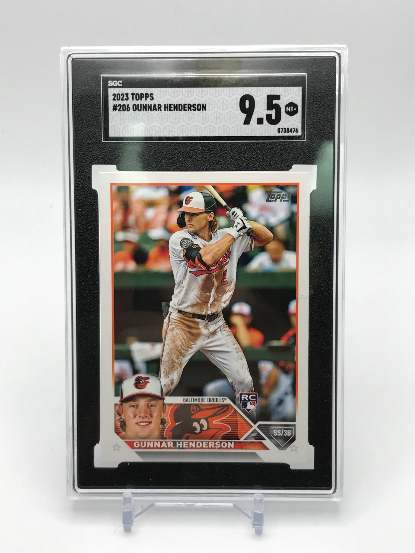 2023 TOPPS GUNNAR HENDERSON TRADING CARD - SGC GRADE 9.5: Prices are in Canadian dollars