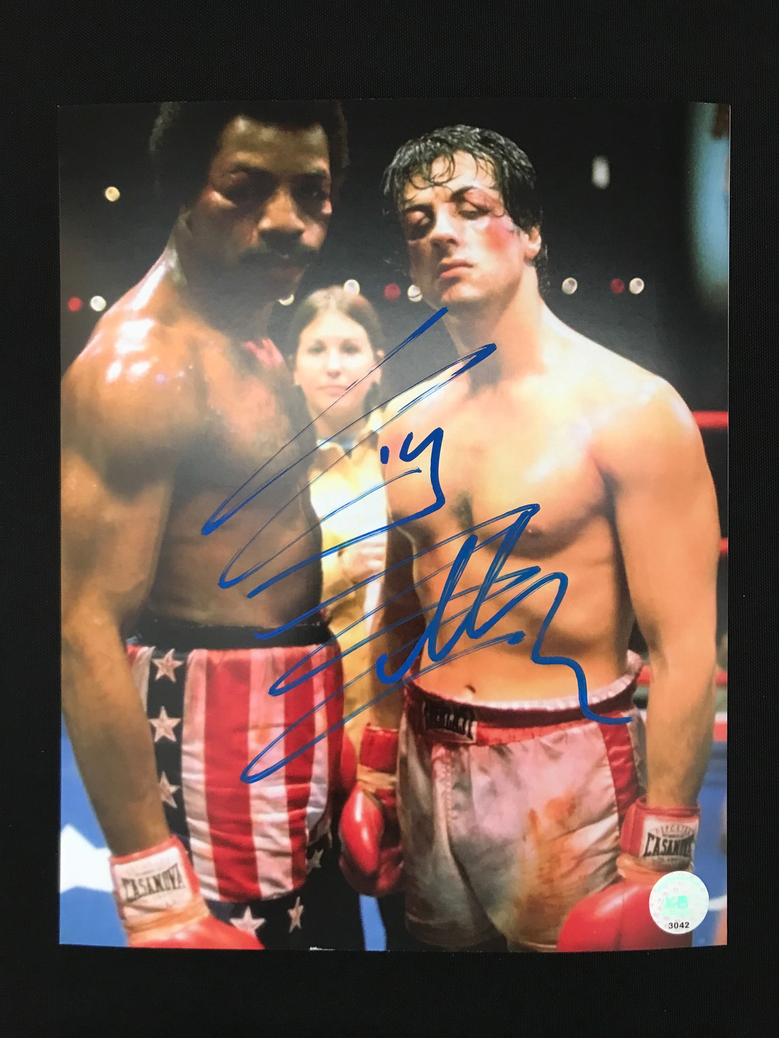 SYLVESTER STALLONE SIGNED ROCKY 8X10 - KB COA (1 of 1)