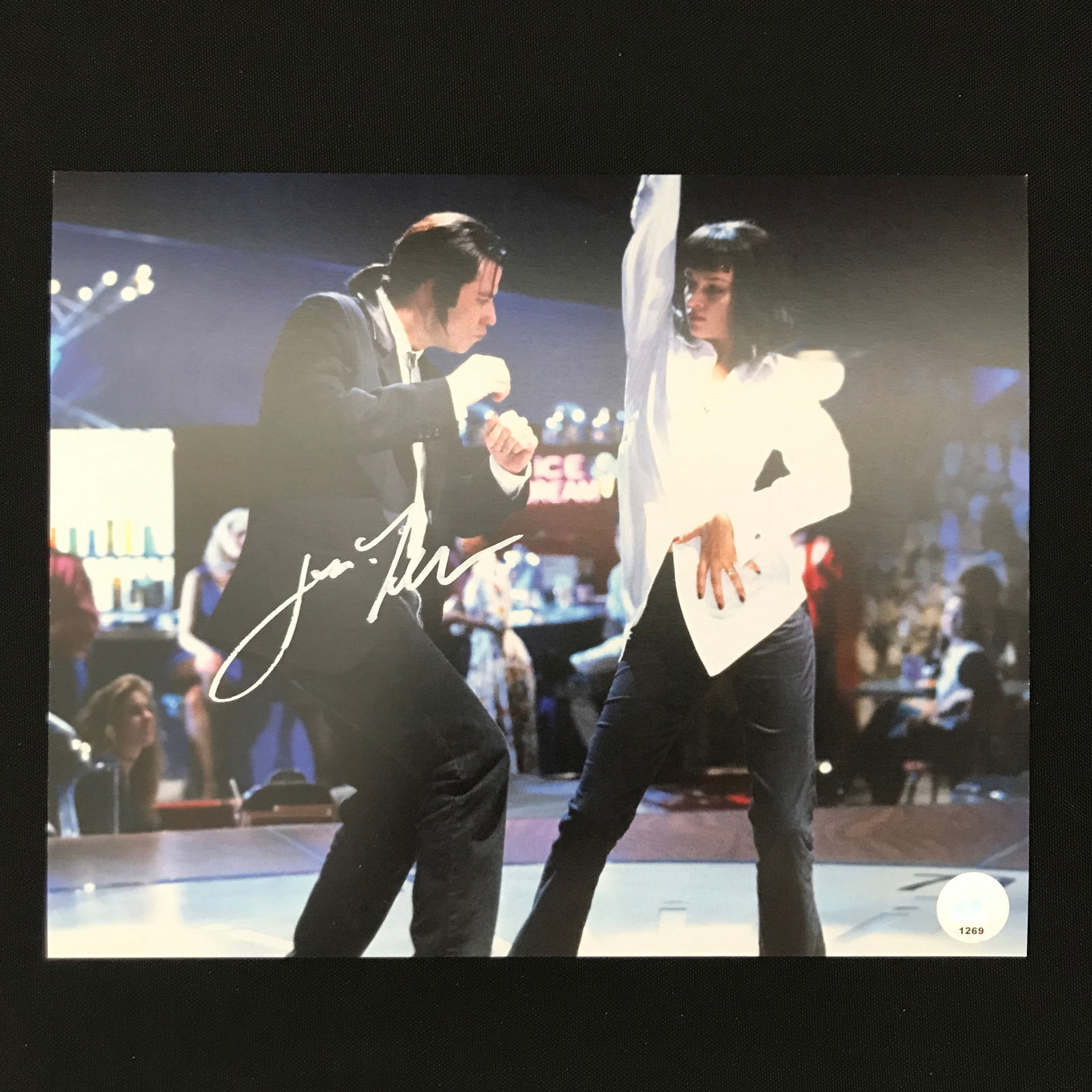 JOHN TRAVOLTA SIGNED PULP FICTION 8X10 - KB COA (1 of 1)