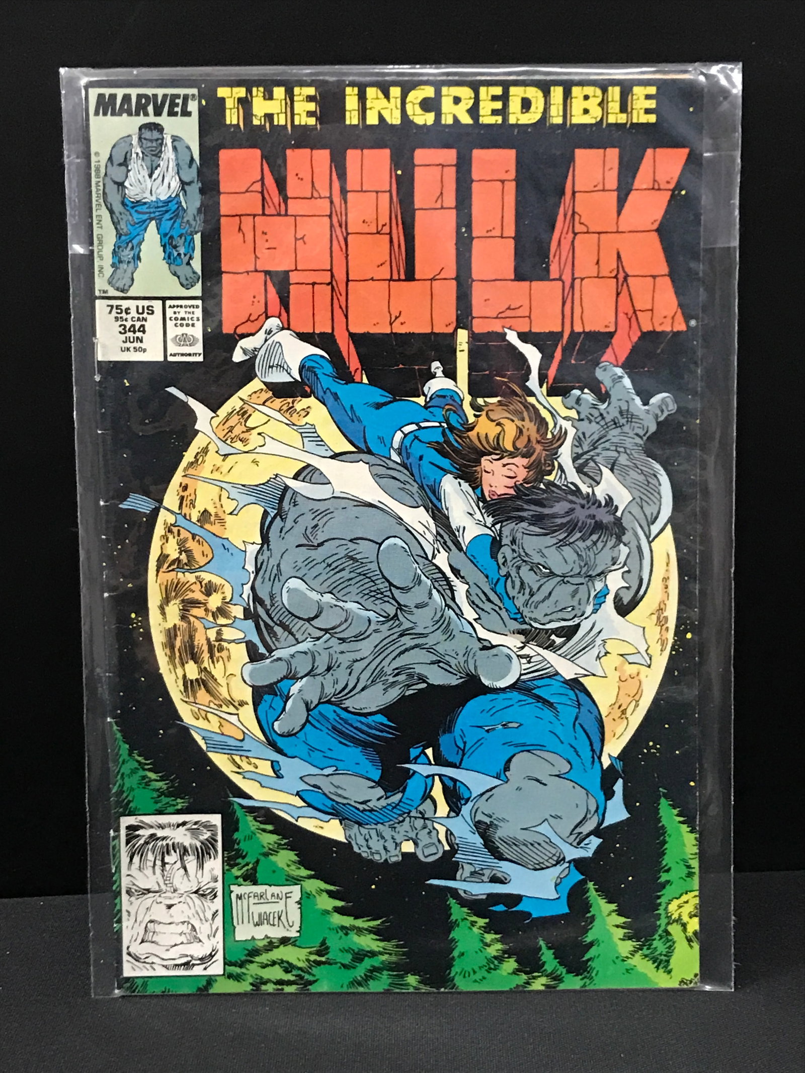 MARVEL COMICS NO.344 THE INCREDIBLE HULK: Prices are in Canadian dollars