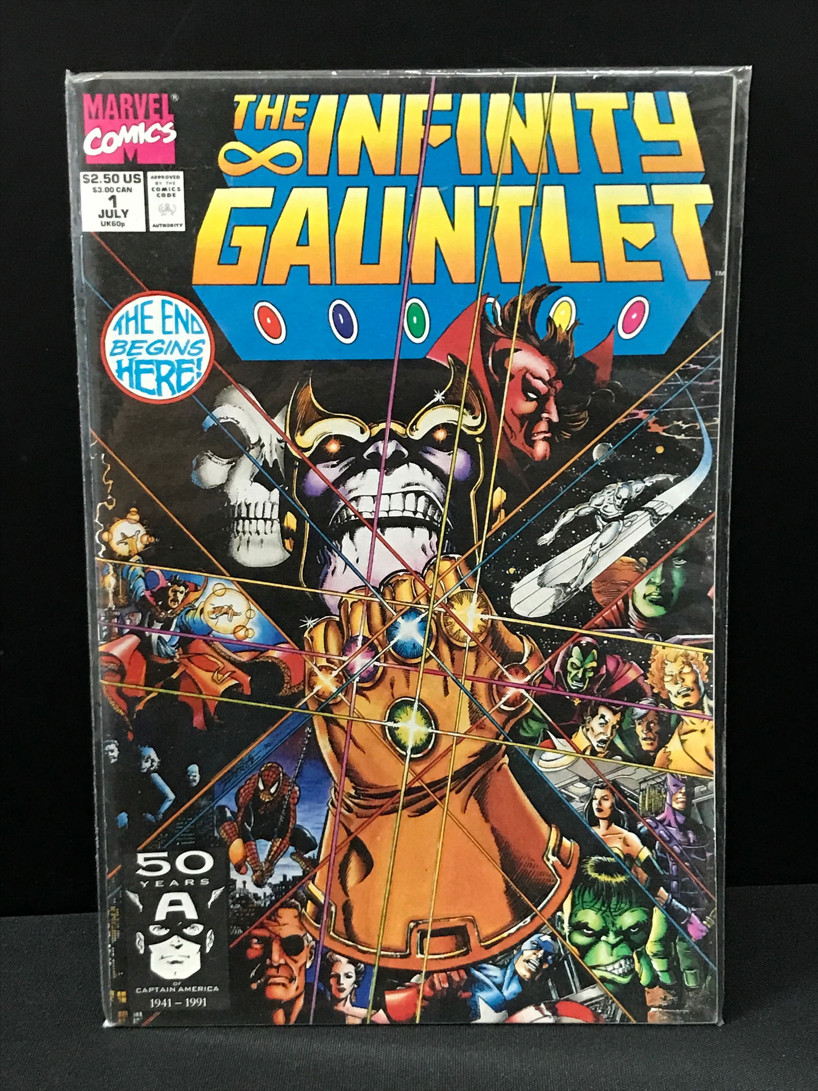 MARVEL COMICS NO.1 THE INFINITY GAUNTLET (1 of 1)
