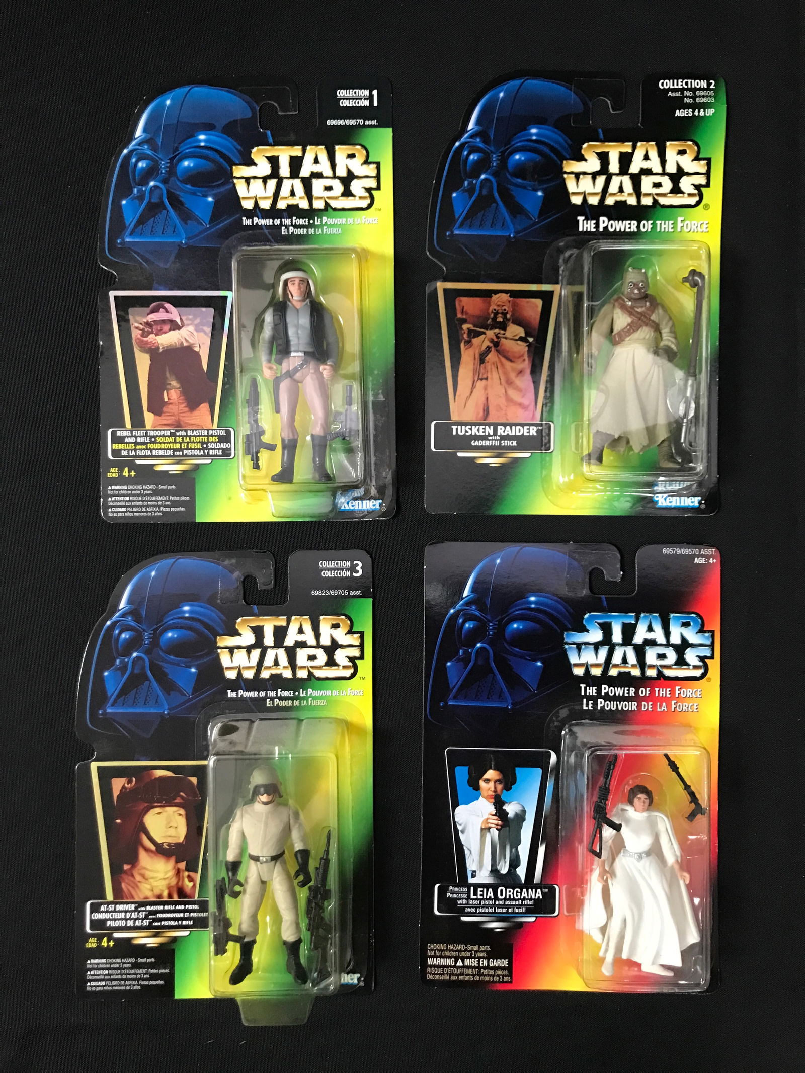 LOT OF 4 VINTAGE KENNER  STAR WARS ACTION FIGURES - IN BOXES (1 of 1)