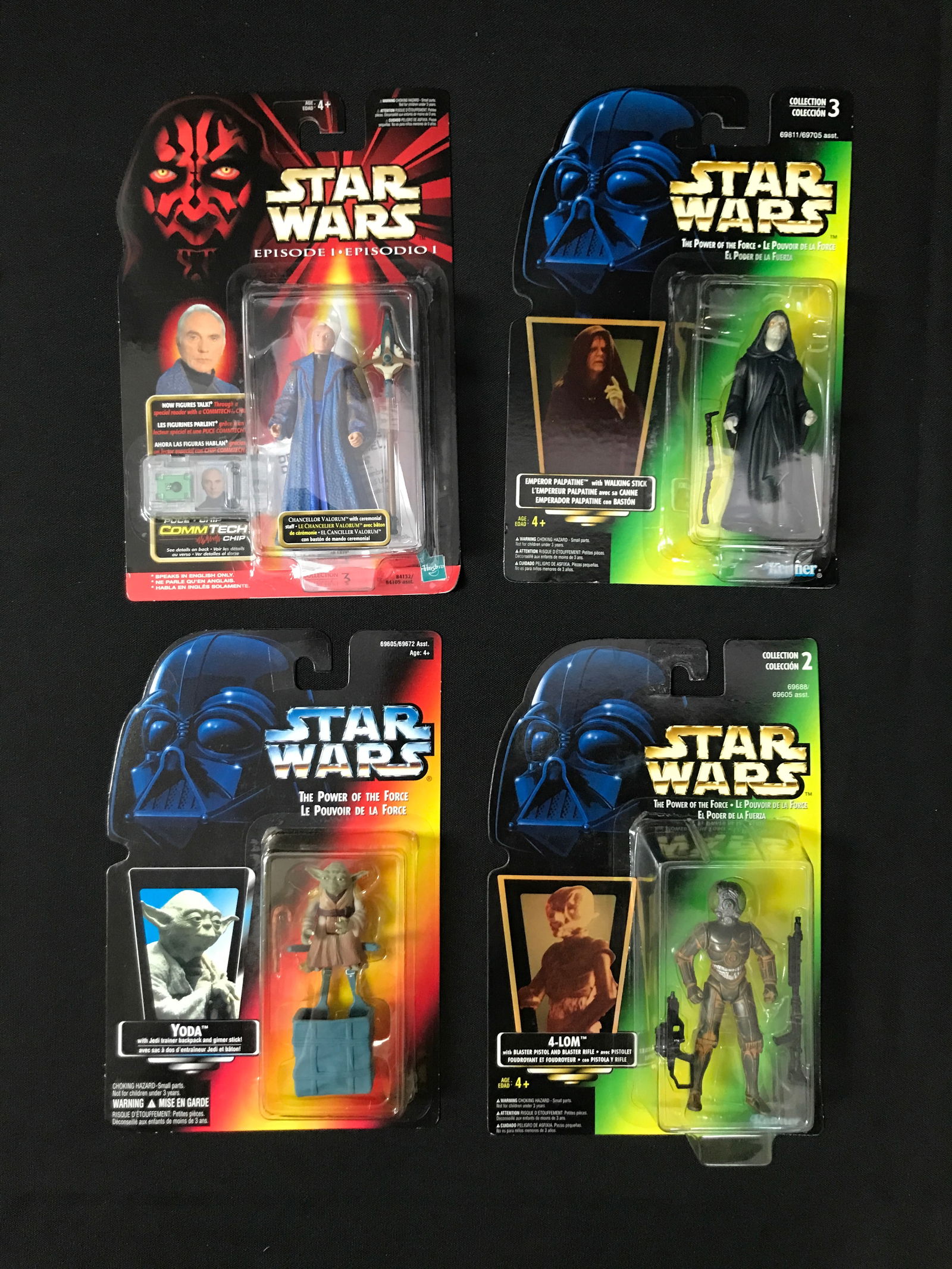 LOT OF 4 VINTAGE KENNER  STAR WARS ACTION FIGURES - IN BOXES (1 of 1)