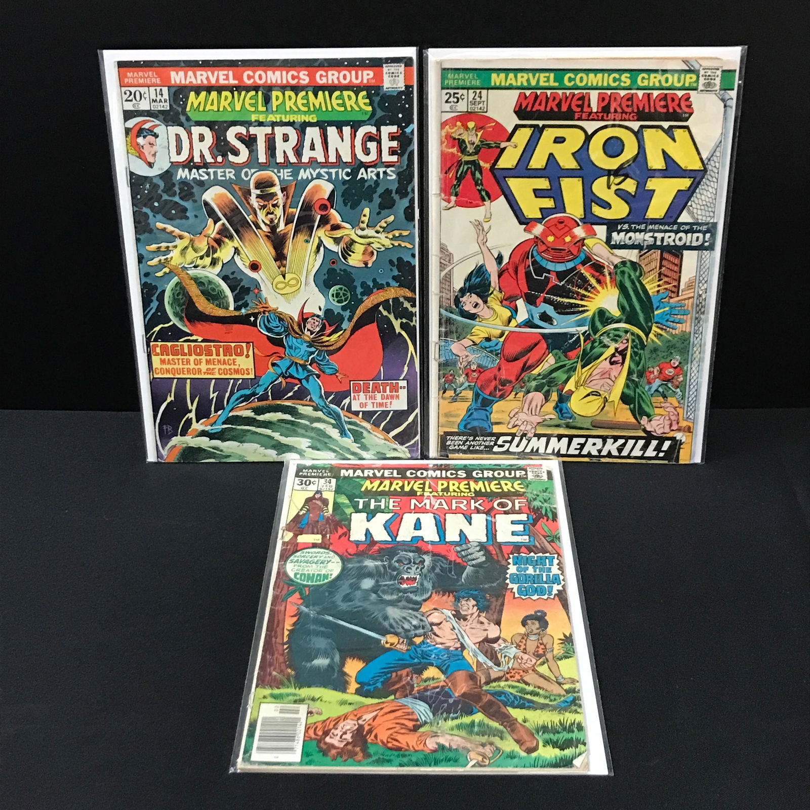 LOT OF 3 MARVEL PREMIERE COMICS - MARVEL COMICS (1 of 1)