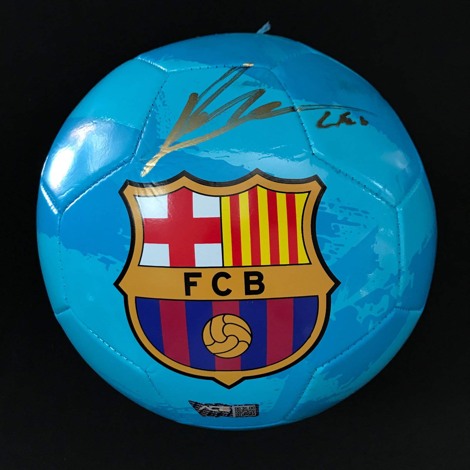 LIONAL MESSI SIGNED FC BARCELONA SOCCER BALL (ACE COA): Prices are in Canadian dollars