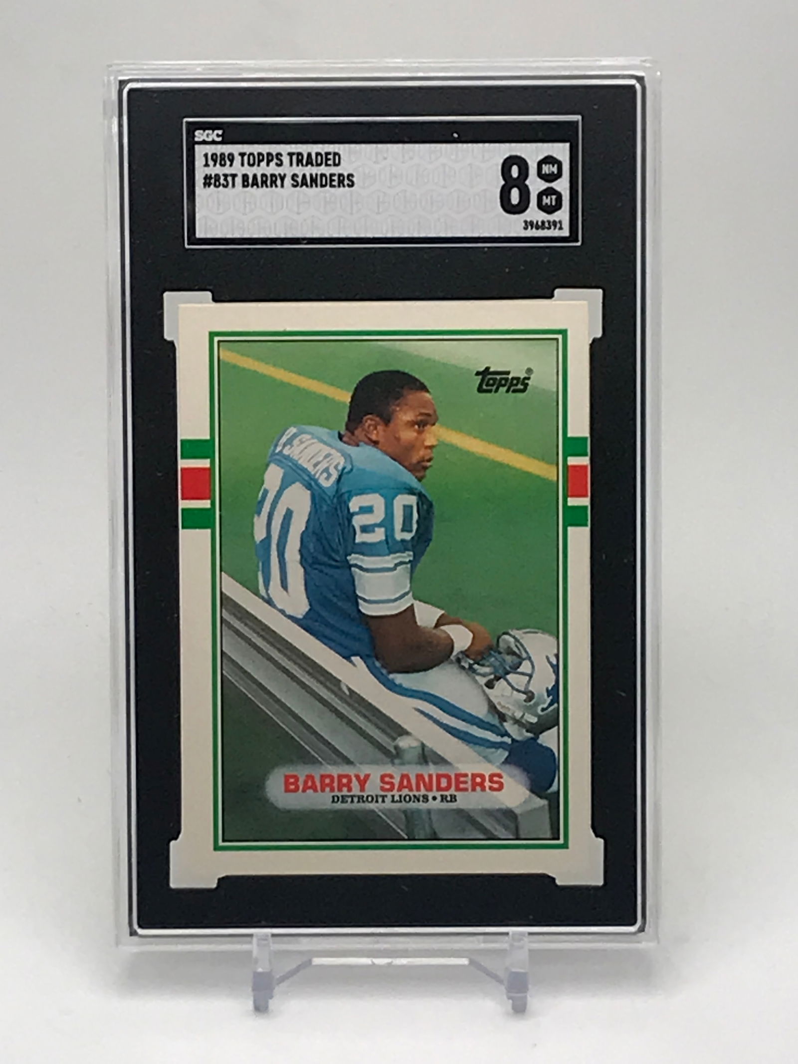 1989 TOPPS BARRY BONDS ROOKIE CARD (SGC 8) (1 of 2)