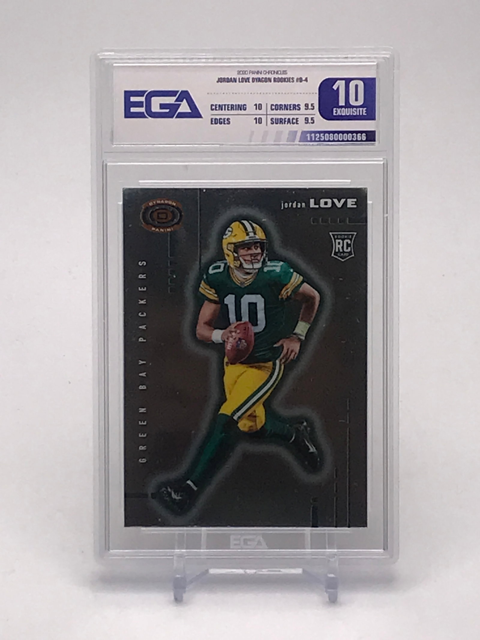 2020 PANINI CHRONICLES JORDAN LOVE ROOKIE CARD EGA 10): Prices are in Canadian dollars